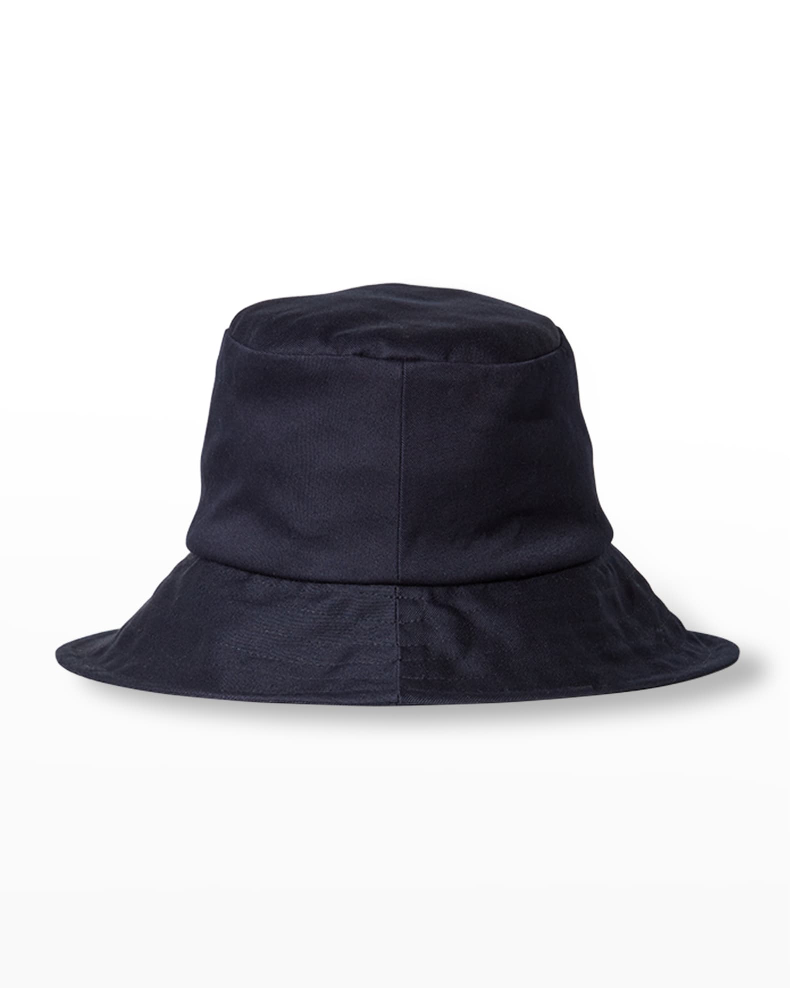 Gucci Navy Blue Monogram Denim Wide Brim Bucket Hat M