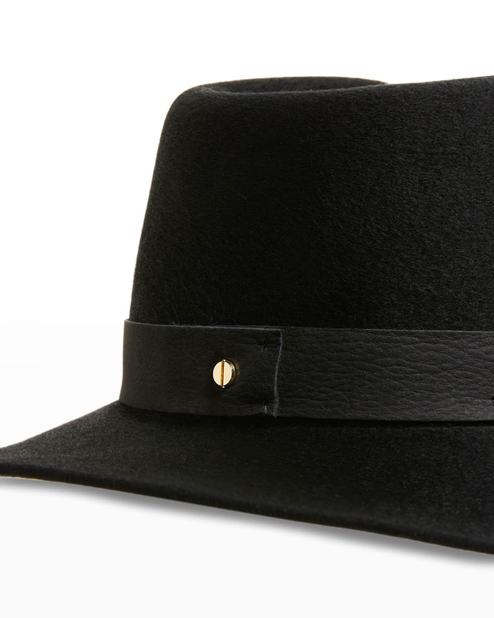 Janessa Leoné - Beck Wool Fedora - Black