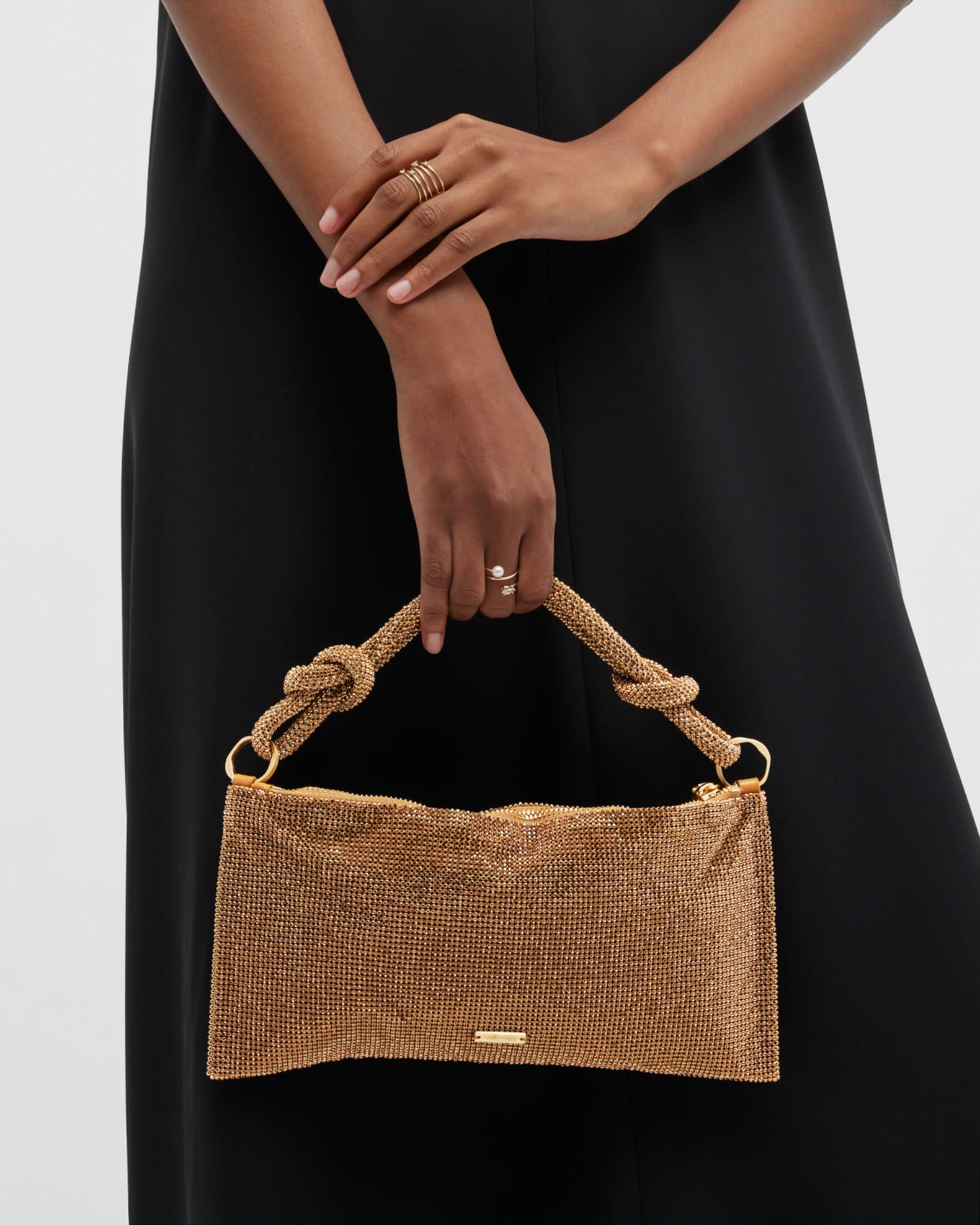 Cult Gaia Hera Nano Knotted Embellished Shoulder Bag | Neiman Marcus