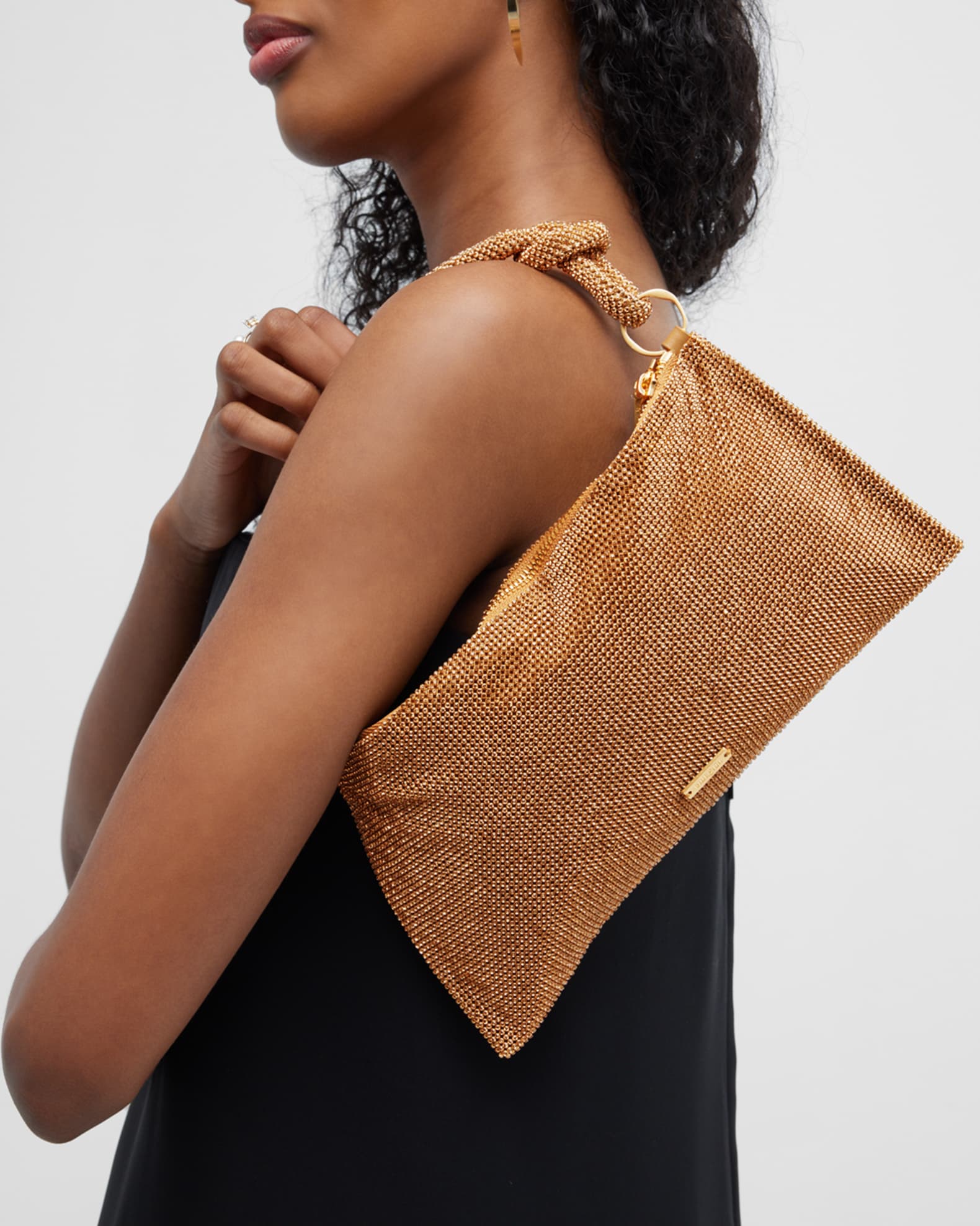 Cult Gaia Hera Nano Knotted Embellished Shoulder Bag | Neiman Marcus