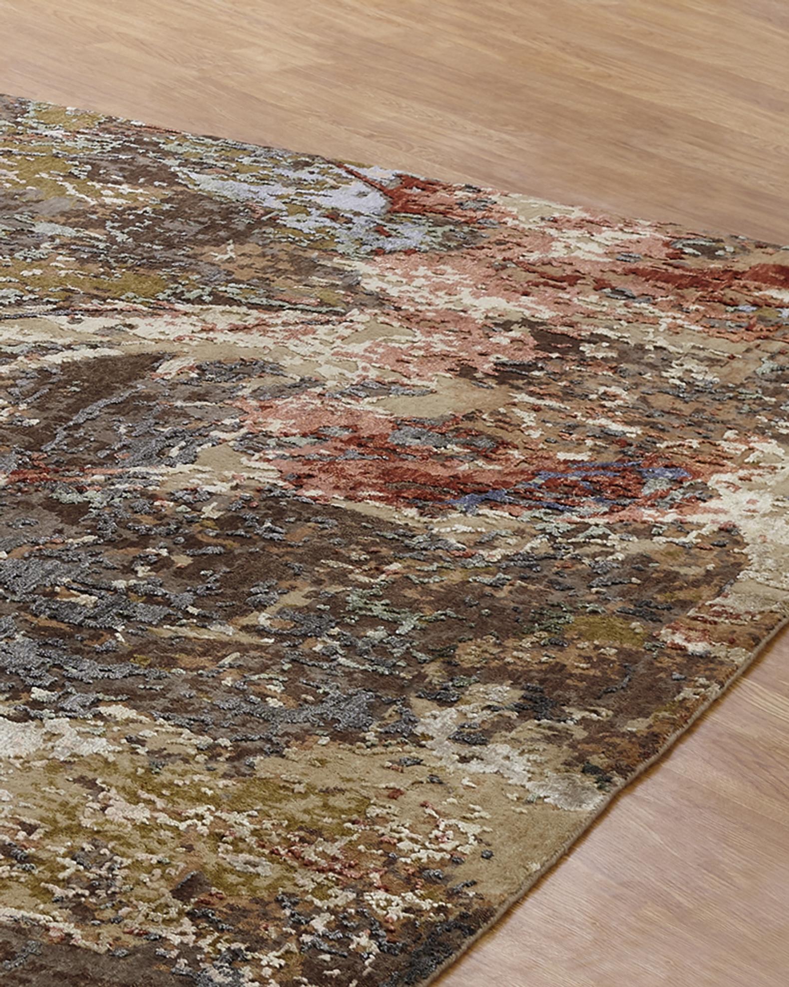 Bent Trail Hand Knotted Rug | Neiman Marcus