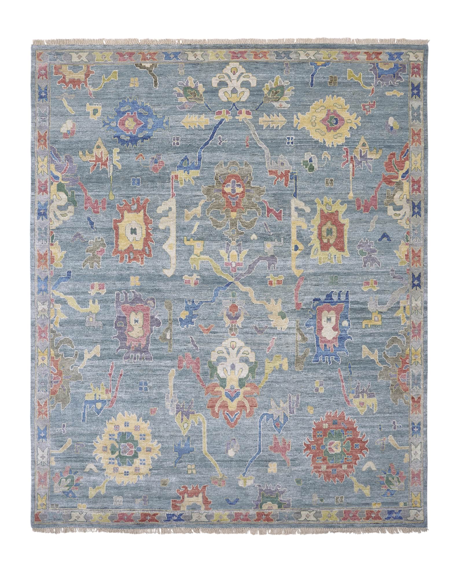 Fanning Hand Knotted Rug 1