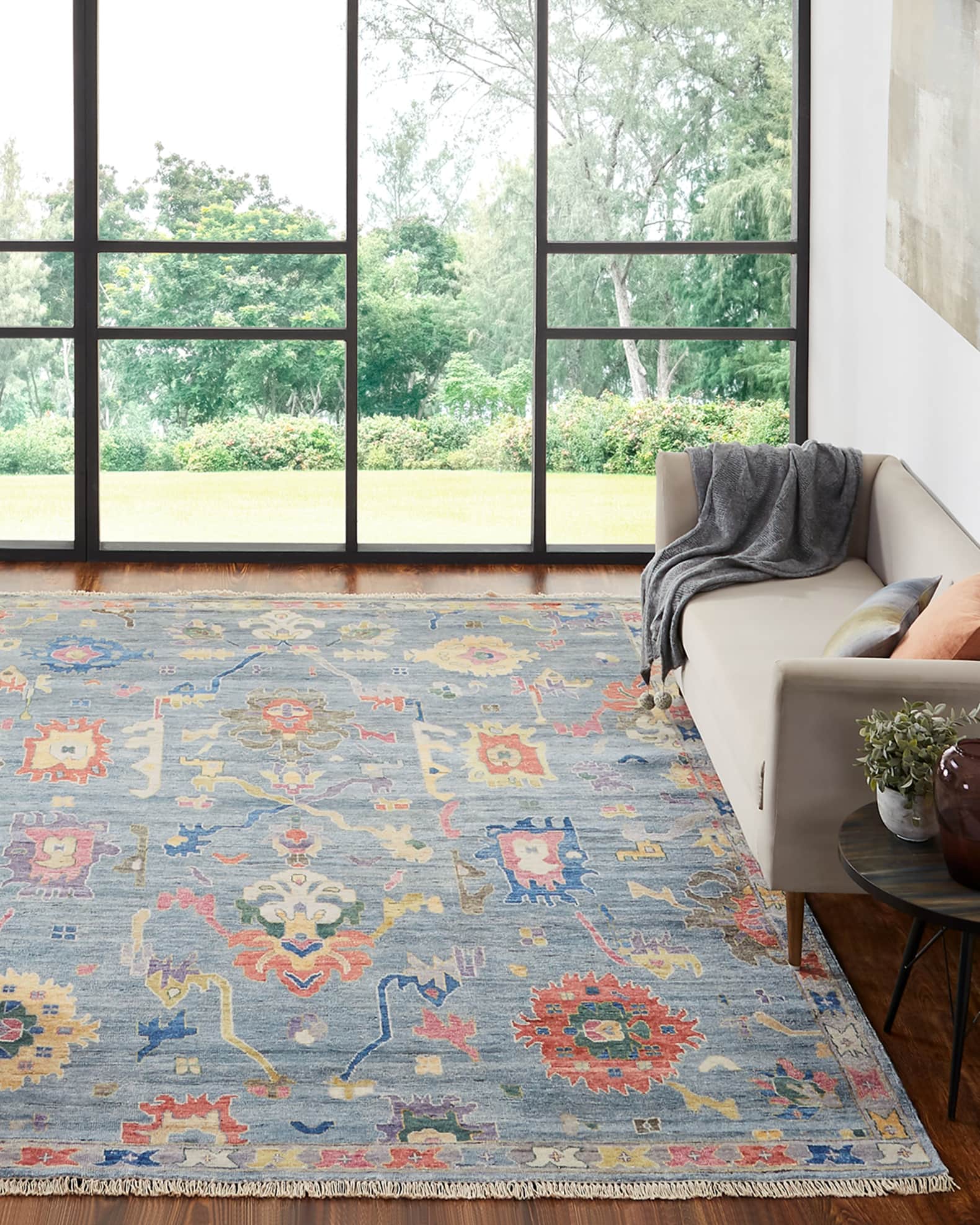 Fanning Hand Knotted Rug 0