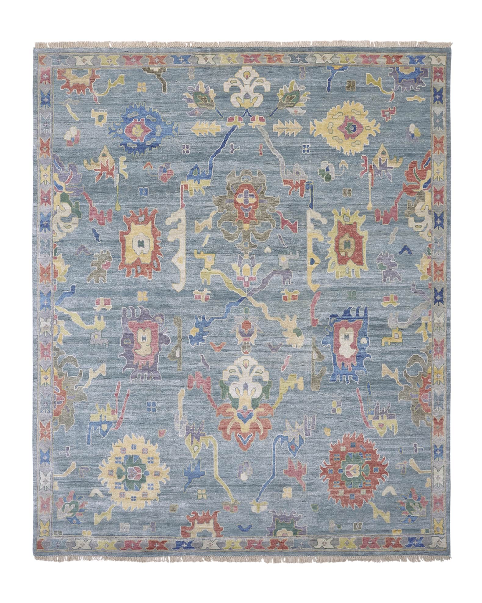 Fanning Hand Knotted Rug 1