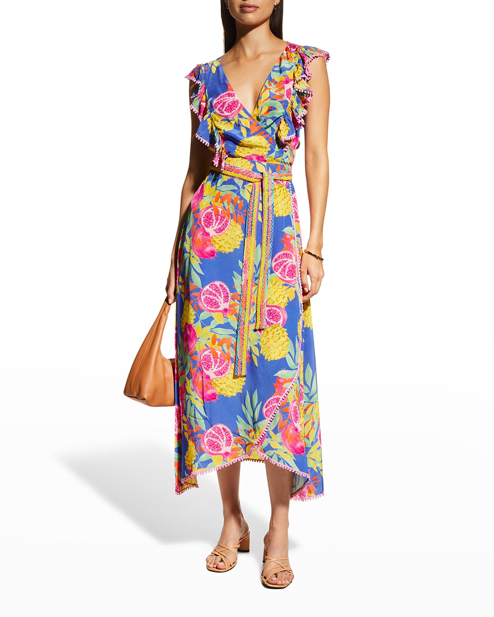 Taj by Sabrina Crippa Faraji wrap dress high low