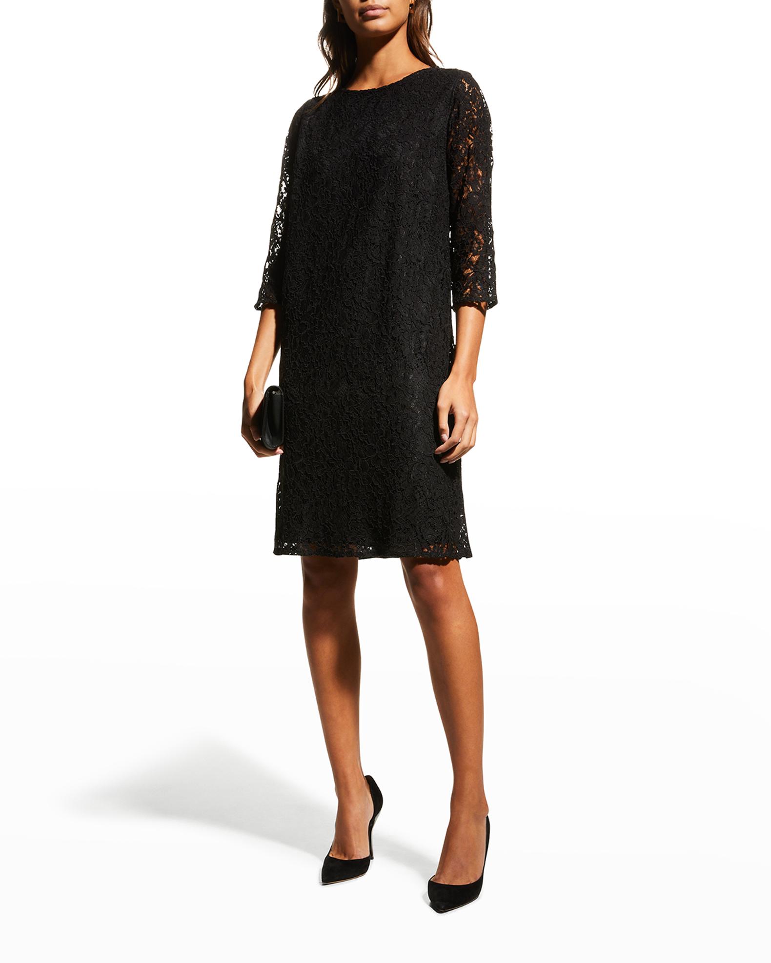 mid sleeve lace dress
