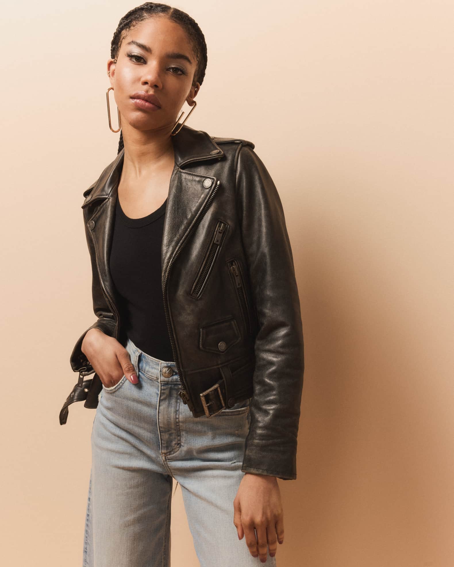 golden goose ジャケット Golden Goose Golden Bull Leather Jacket | Neiman Marcus