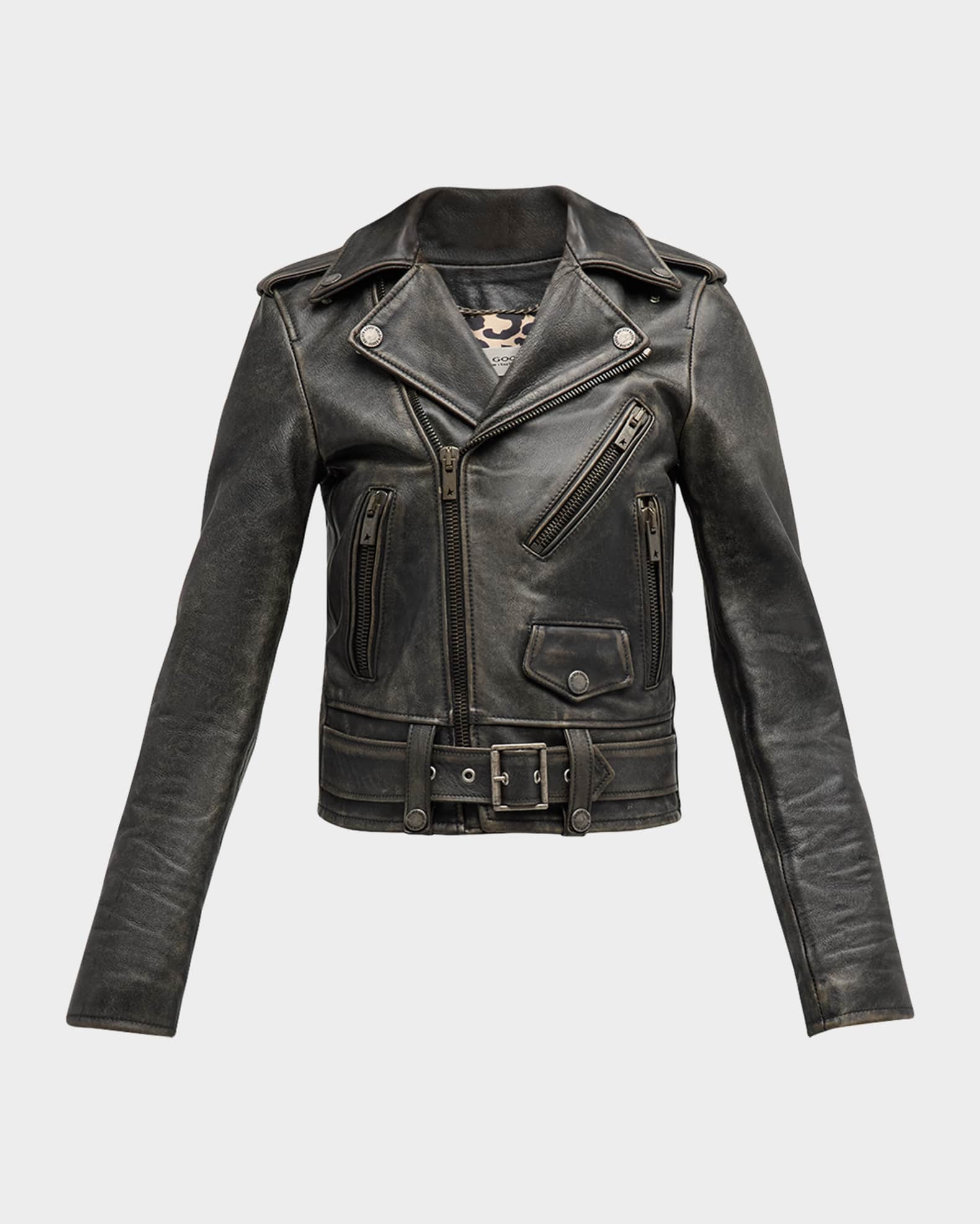 Golden Goose Golden Bull Leather Jacket Neiman Marcus