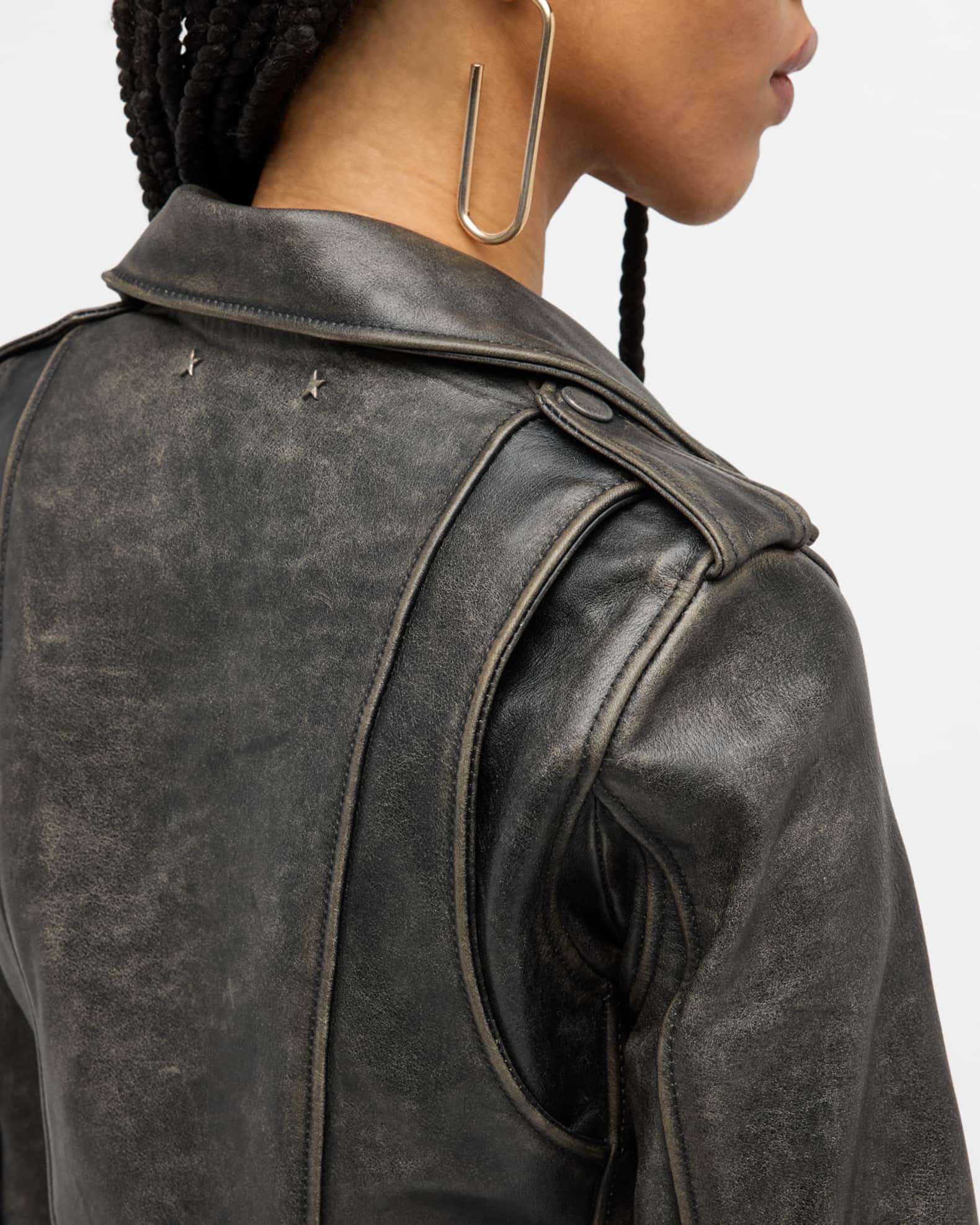 Golden Goose Golden Bull Leather Jacket | Neiman Marcus