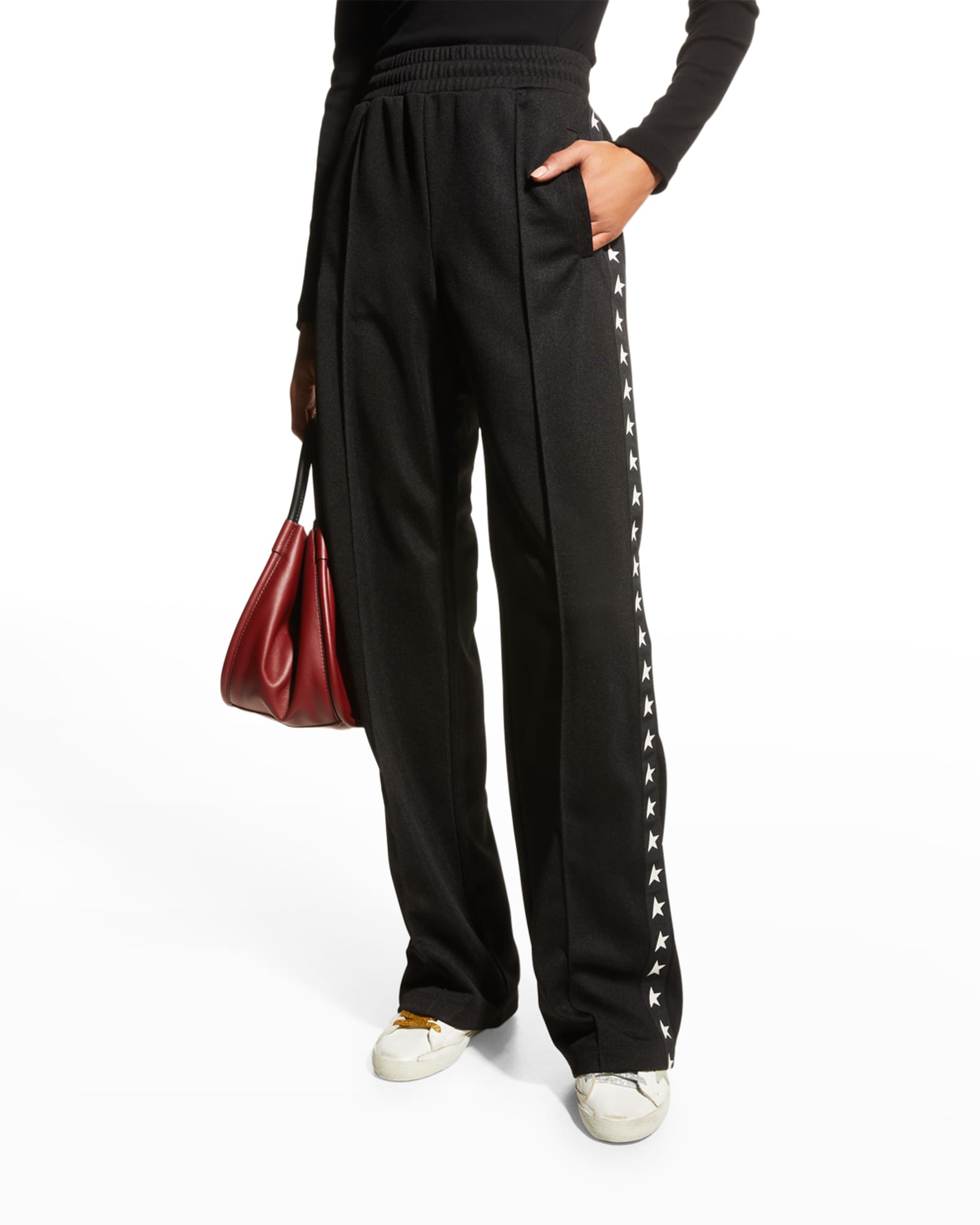 Star Collection Wide-Leg Track Pants