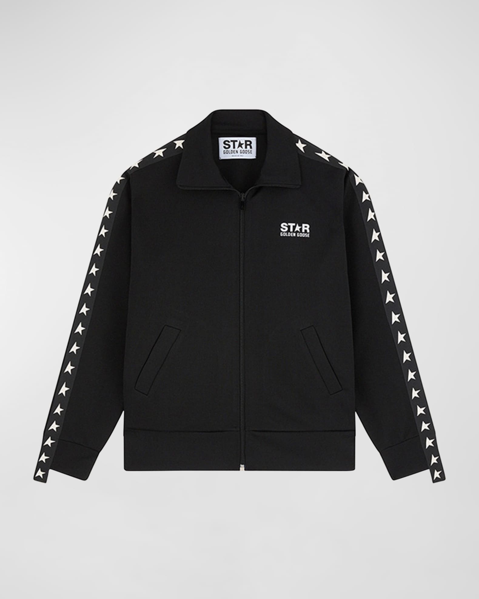 Grosgrain-Trim Tech Jersey Track Jacket 0