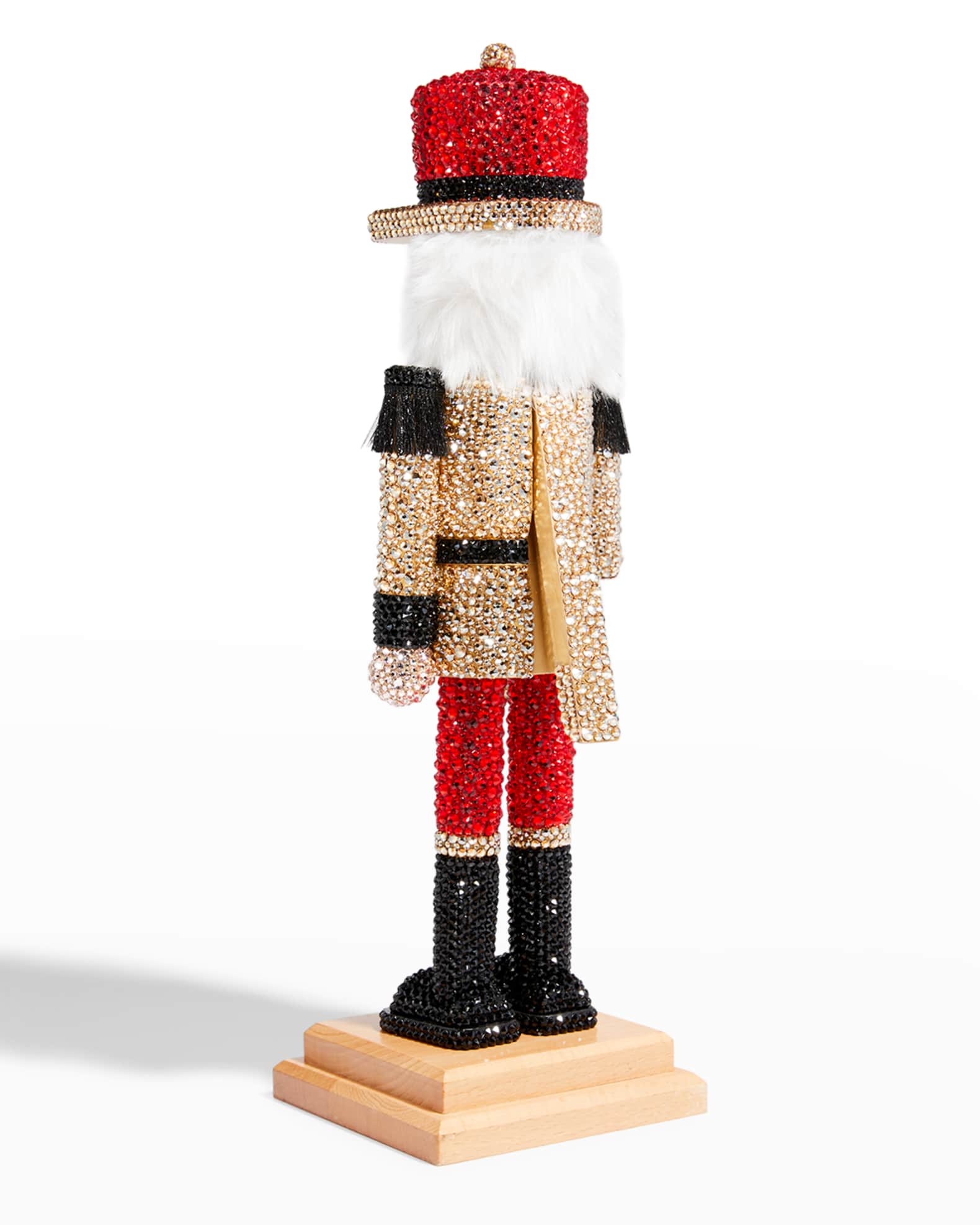 FAO Schwarz Kid's Nutcracker Trumpet Wooden Keepsake Christmas Decoration 20" Neiman Marcus
