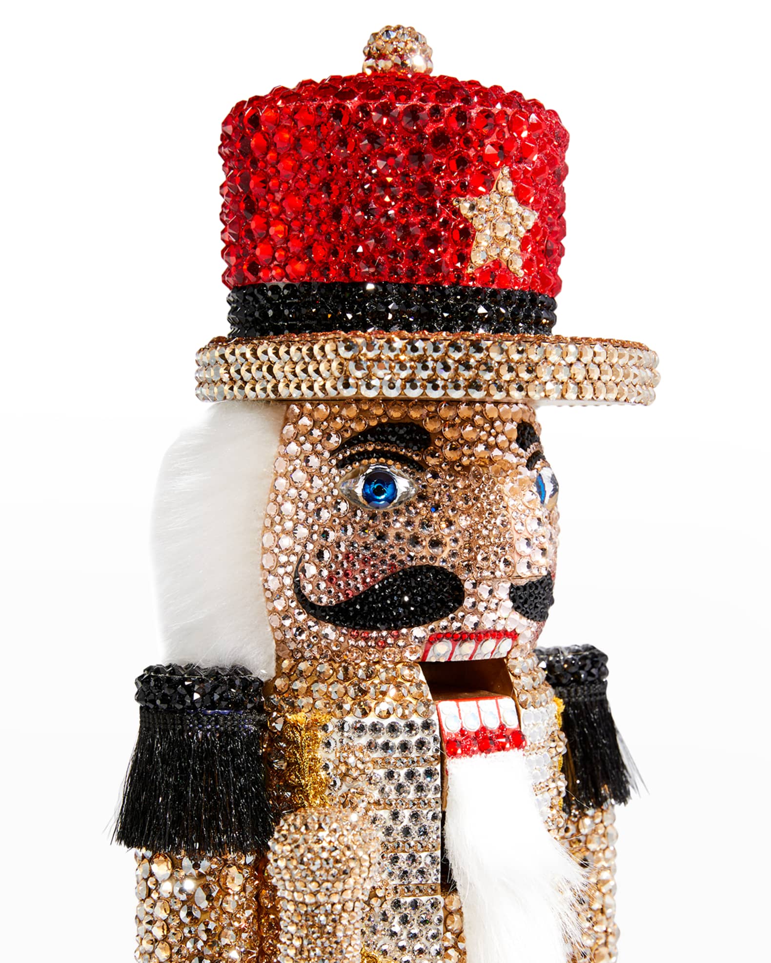 FAO Schwarz Kid's Nutcracker Trumpet Wooden Keepsake Christmas Decoration 20" Neiman Marcus