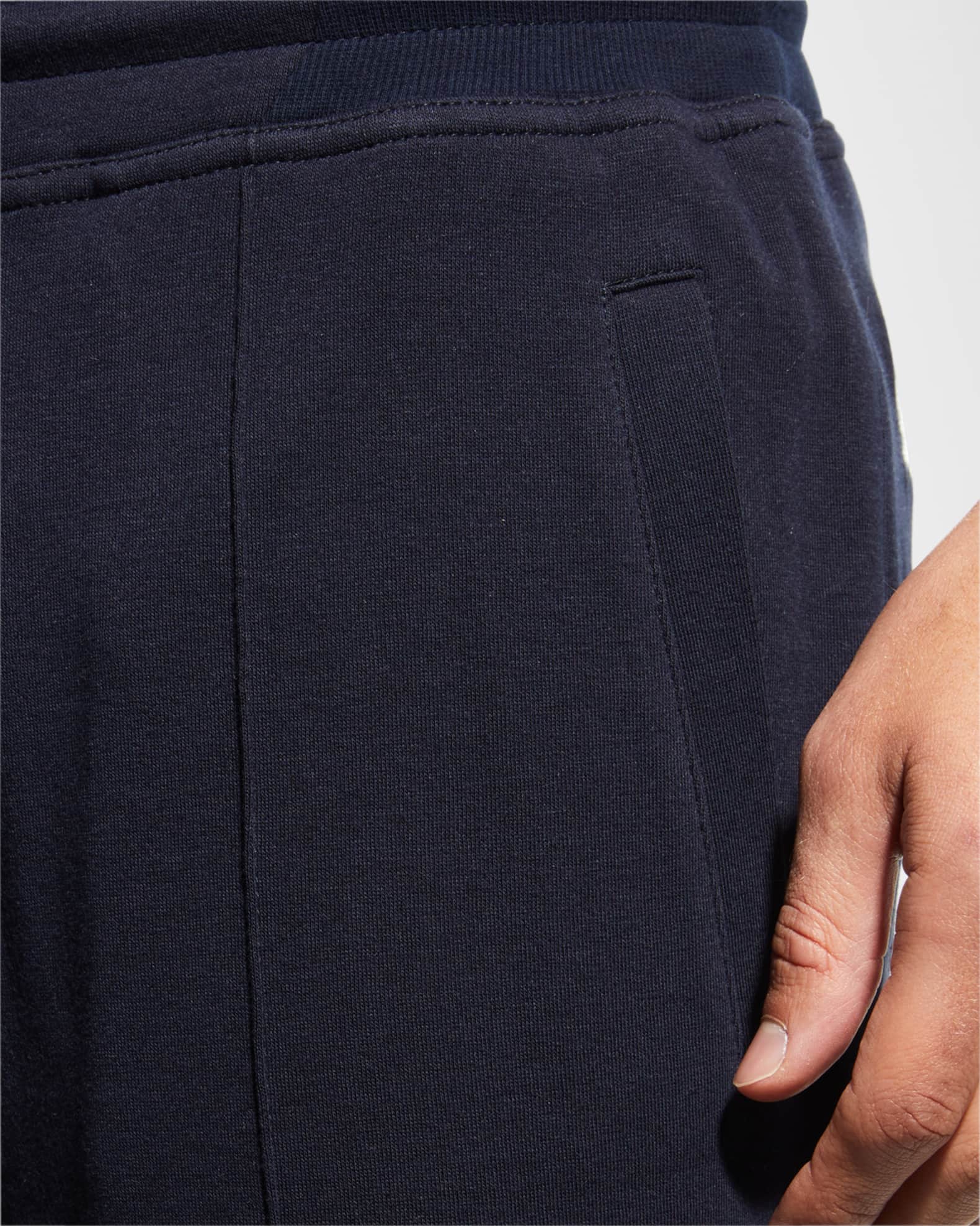 パンツ BRUNELLO CUCINELLI FW25 Cotton joggers (MN05NSQ899 C8125) Brunello Cucinelli Soft Cotton Joggers Cobalt Blue at