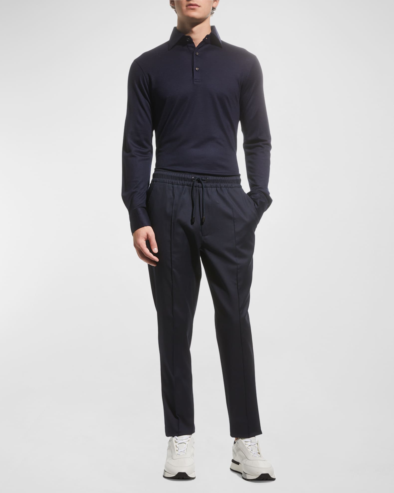 Men's Wool Evening Polo Shirt 1