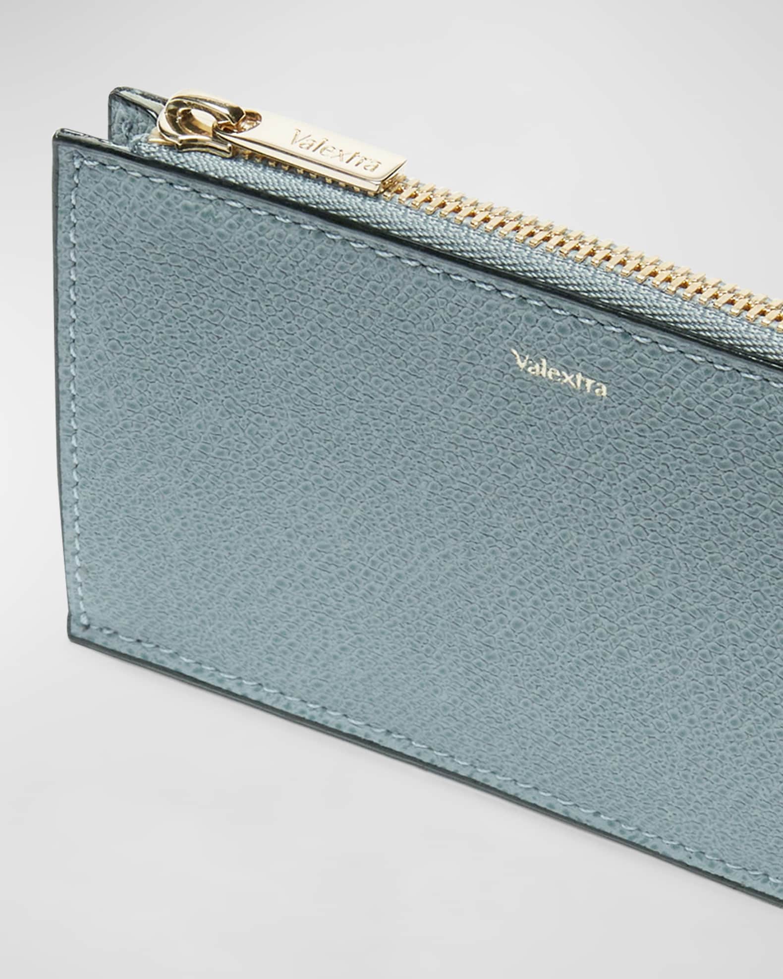 Zip Calf Leather Wallet 1