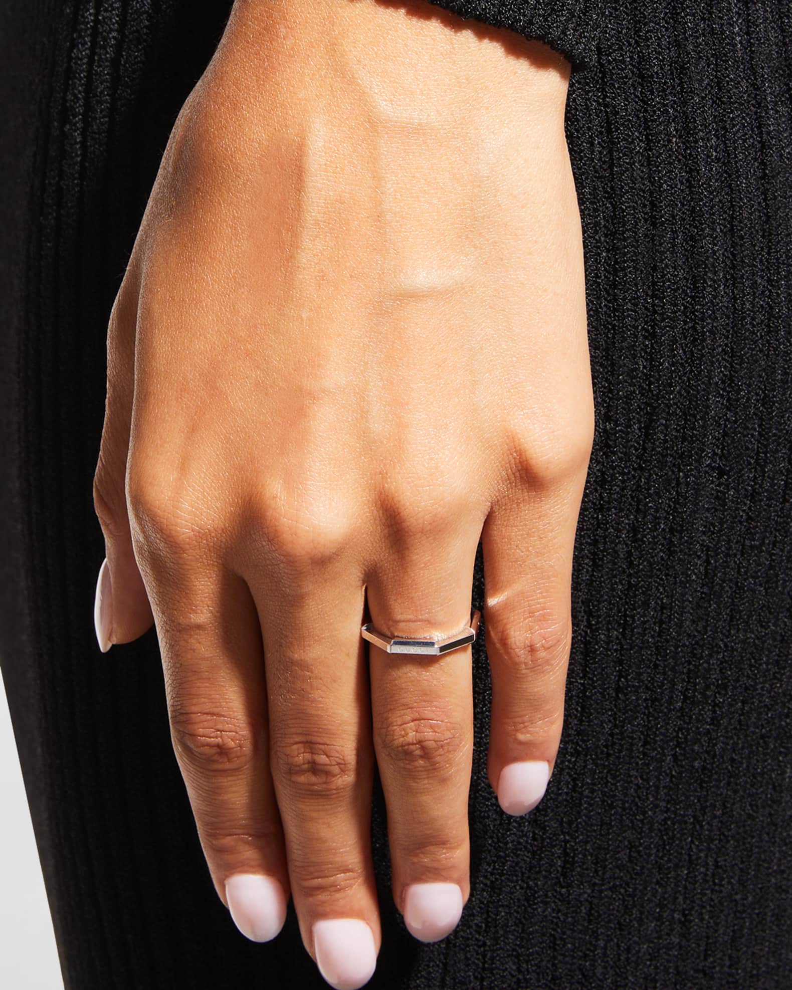 Link to Love Ring in White Gold, Size 6.5 and 7.25 1