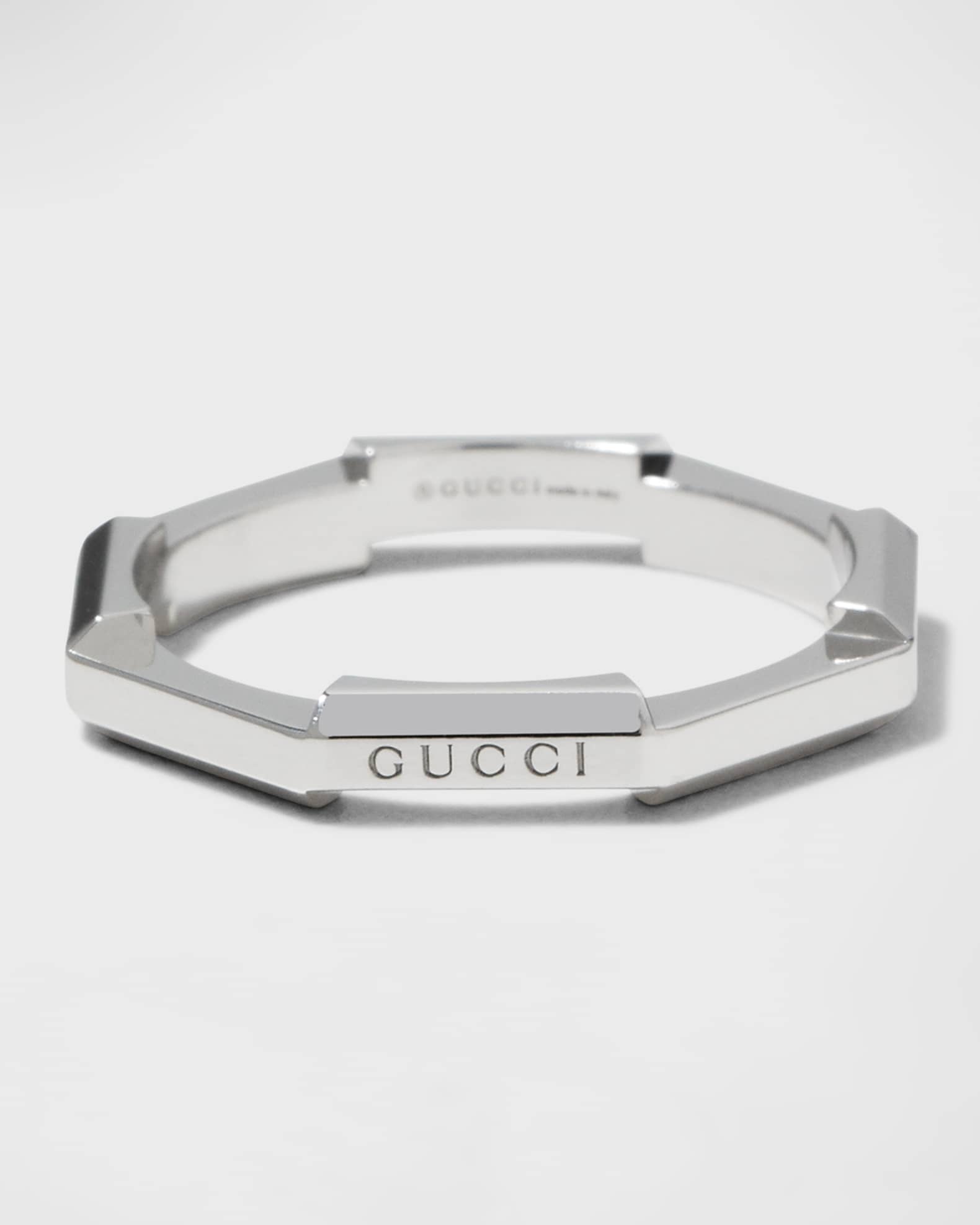 Link to Love Ring in White Gold, Size 6.5 and 7.25 0