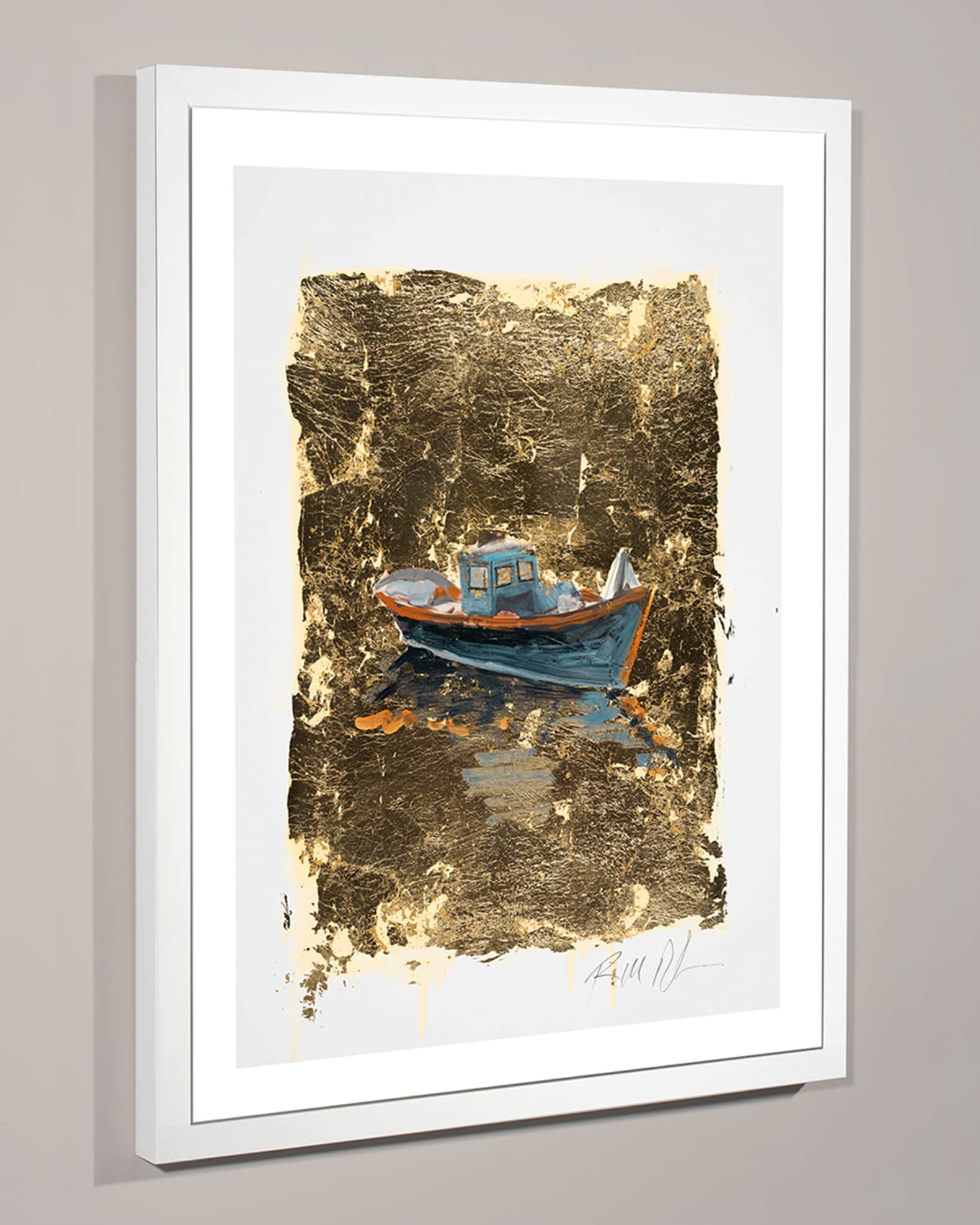 RFA Fine Art 'Gold Coast Boat 1' Wall Art Neiman Marcus