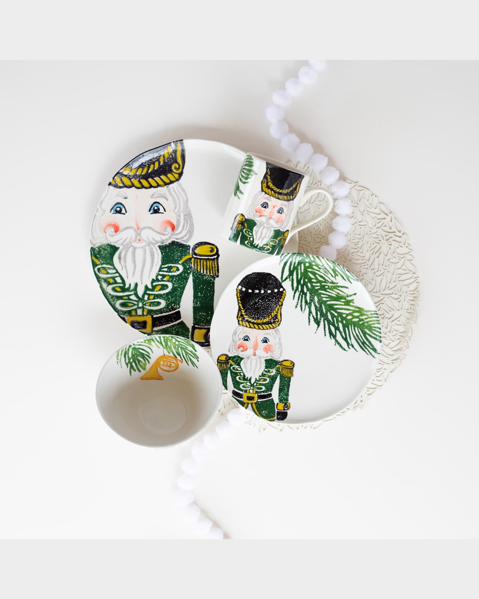 Nutcrackers Green Dinner Plate 1