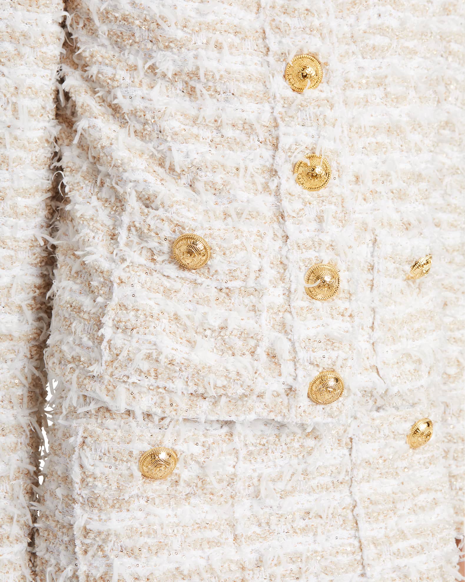 Balmain Metallic Tweed Mini Skirt | Neiman Marcus