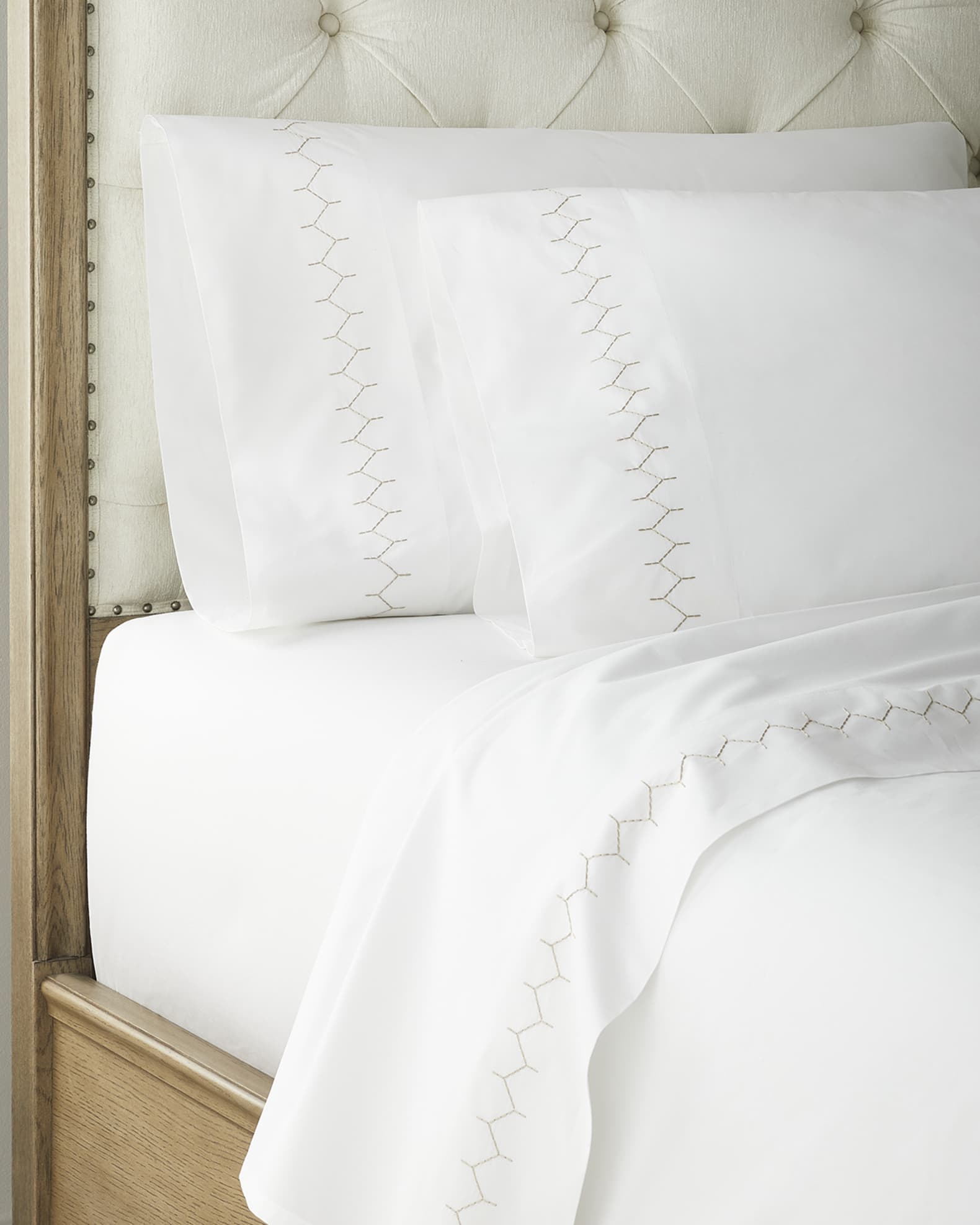 Stitched 300 Thread Count Queen Sheet Set 0