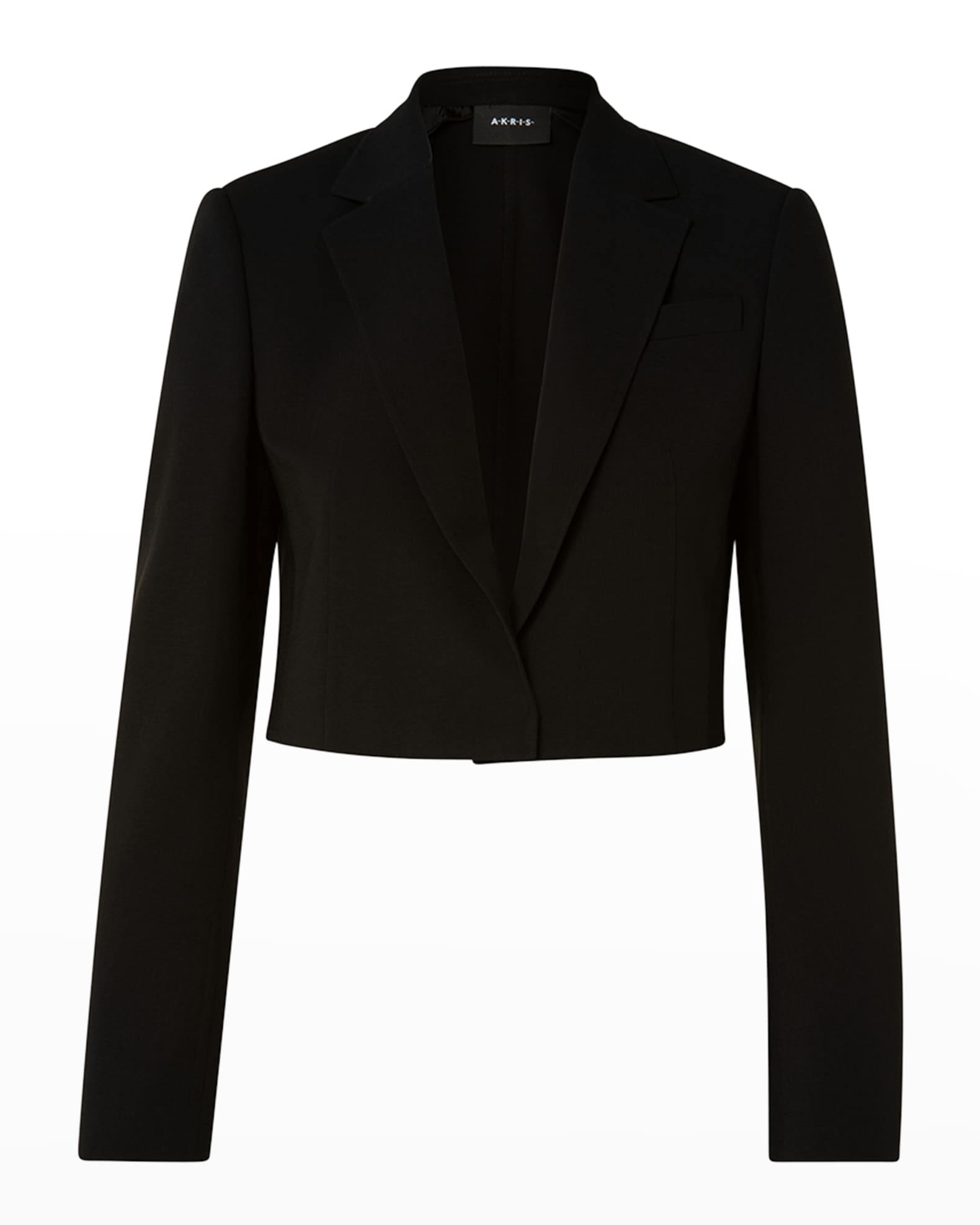 Cropped Double-Face Wool Jacket 1