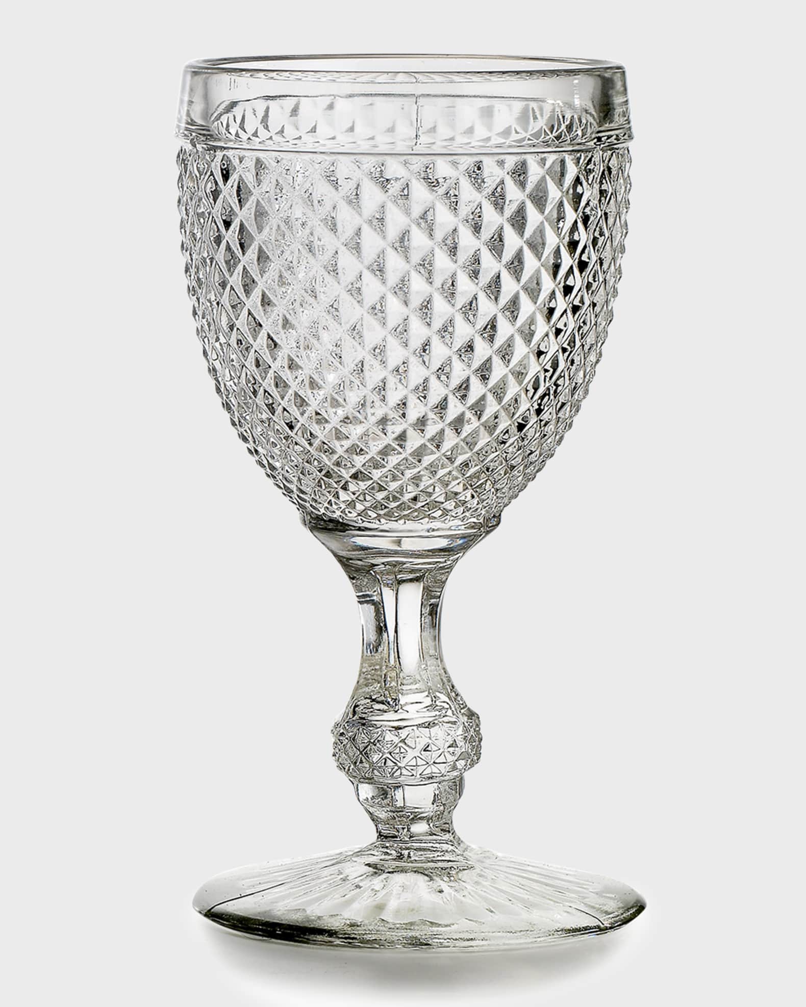 Vista Alegre Bicos Clear Water Goblet Glass
