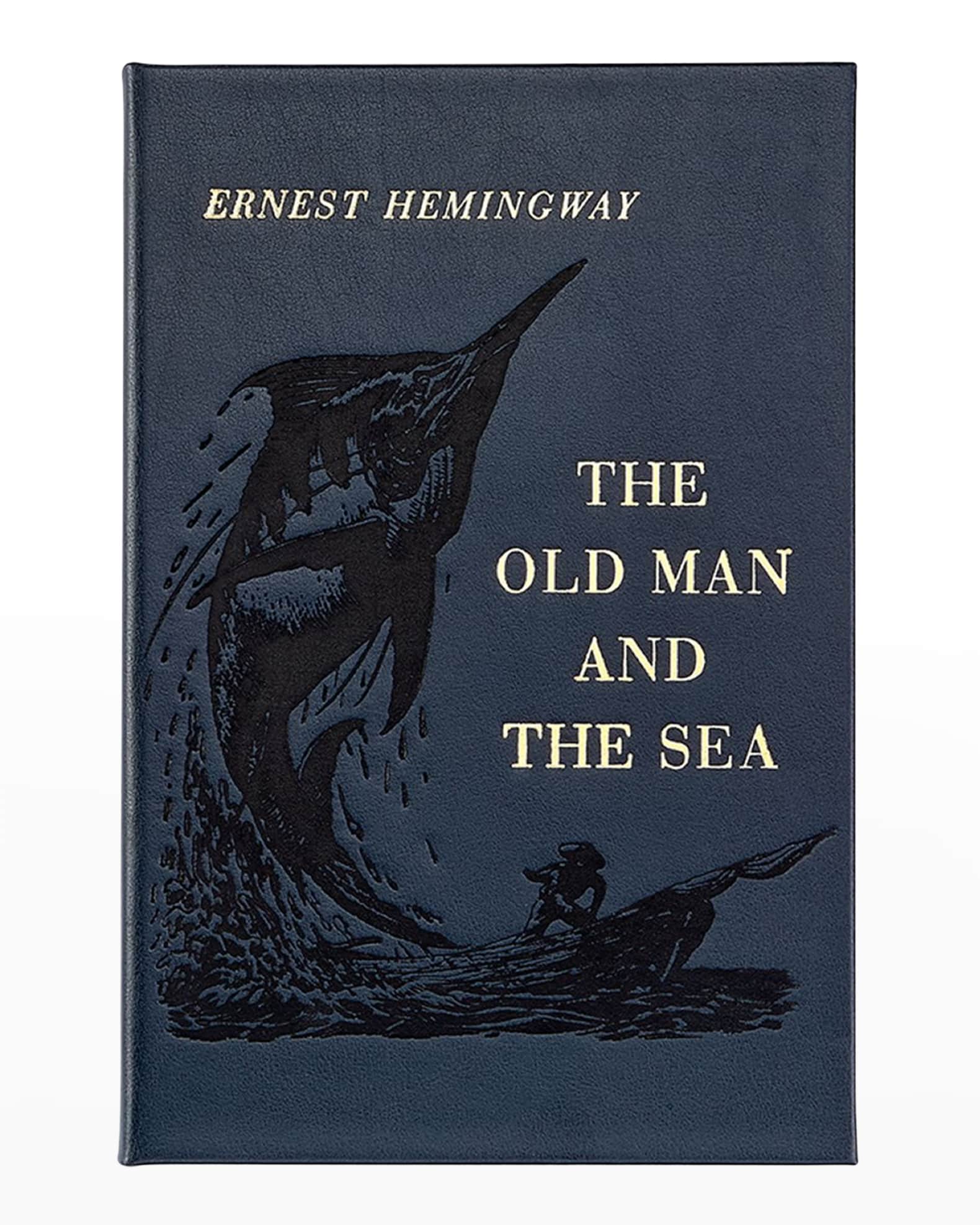 "The Old Man and the Sea"  Leather Bound Book by Ernest Hemingway 0