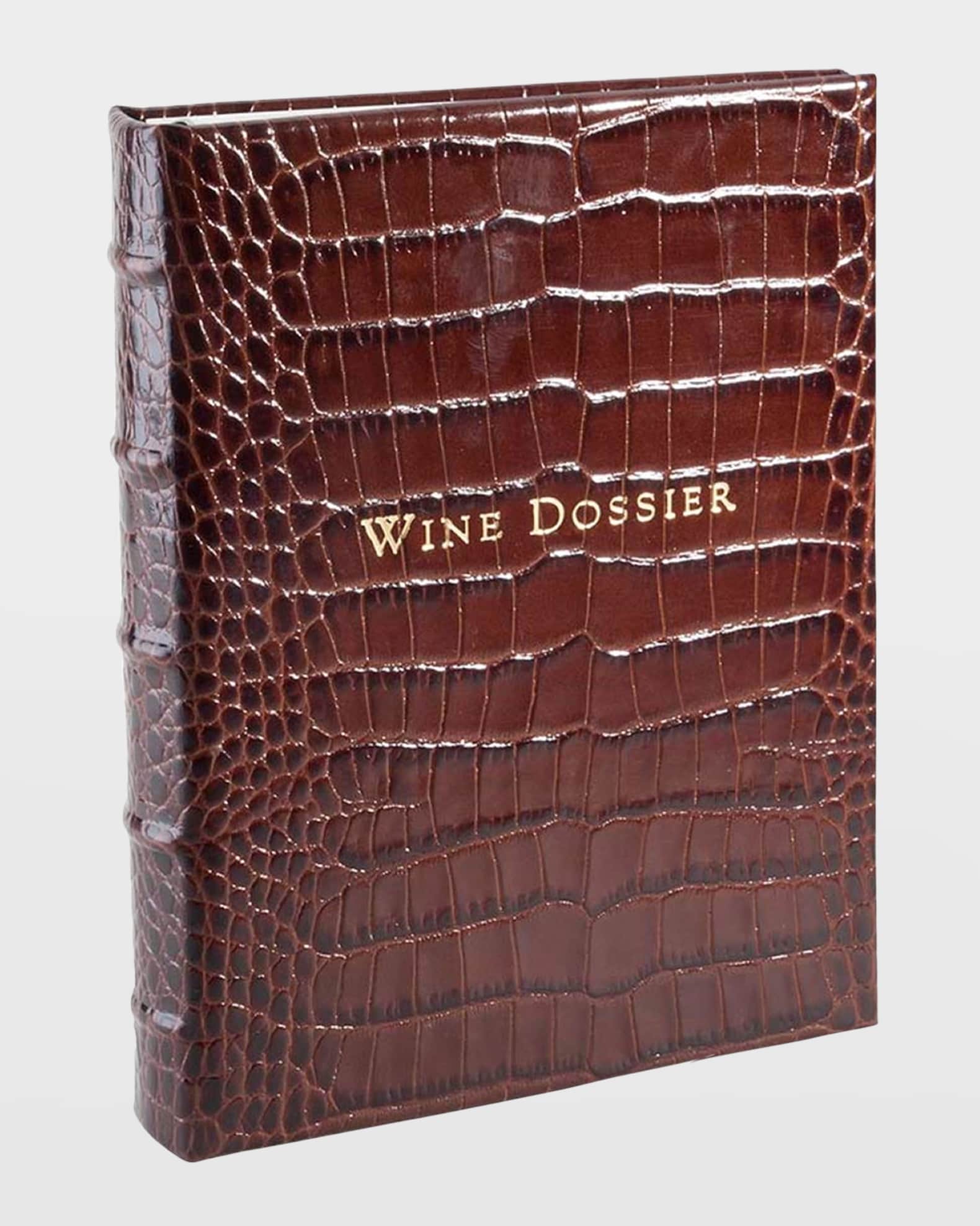 Wine Tabbed Leather Dossier  0