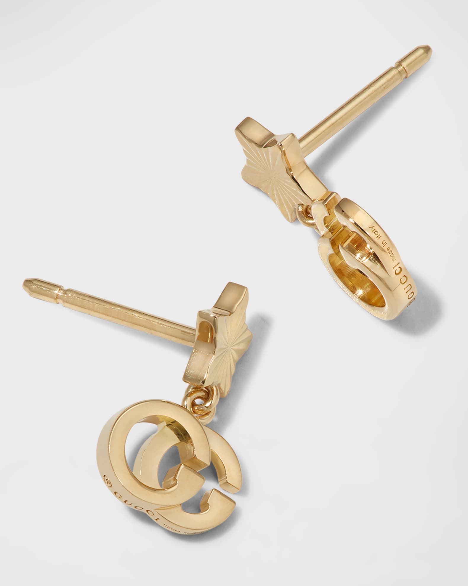 GUCCI - GUCCI GGランニング スタッズ ピアス K18YG レディース