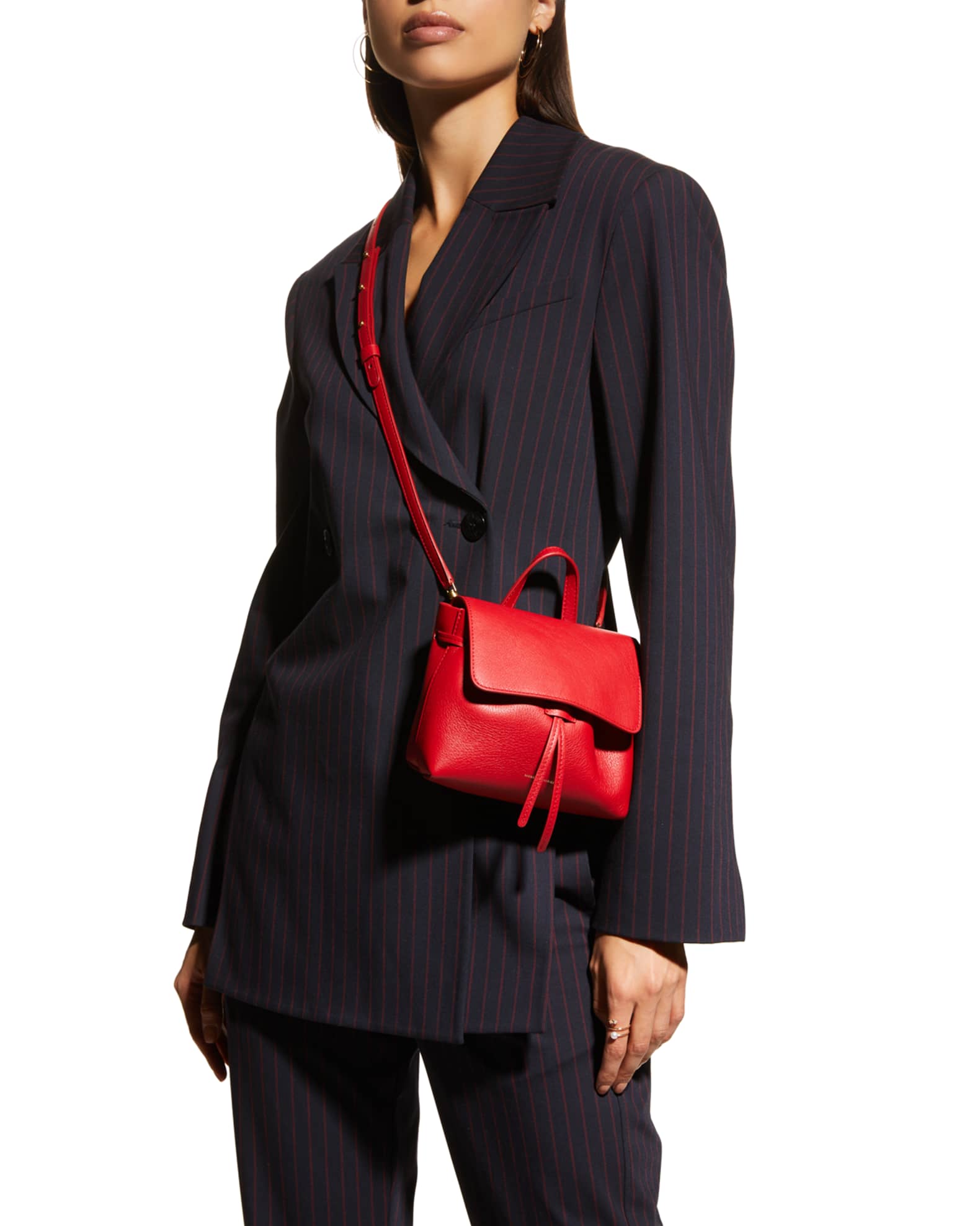 Mansur Gavriel Lady Mini Soft Leather Messenger Bag | Neiman Marcus