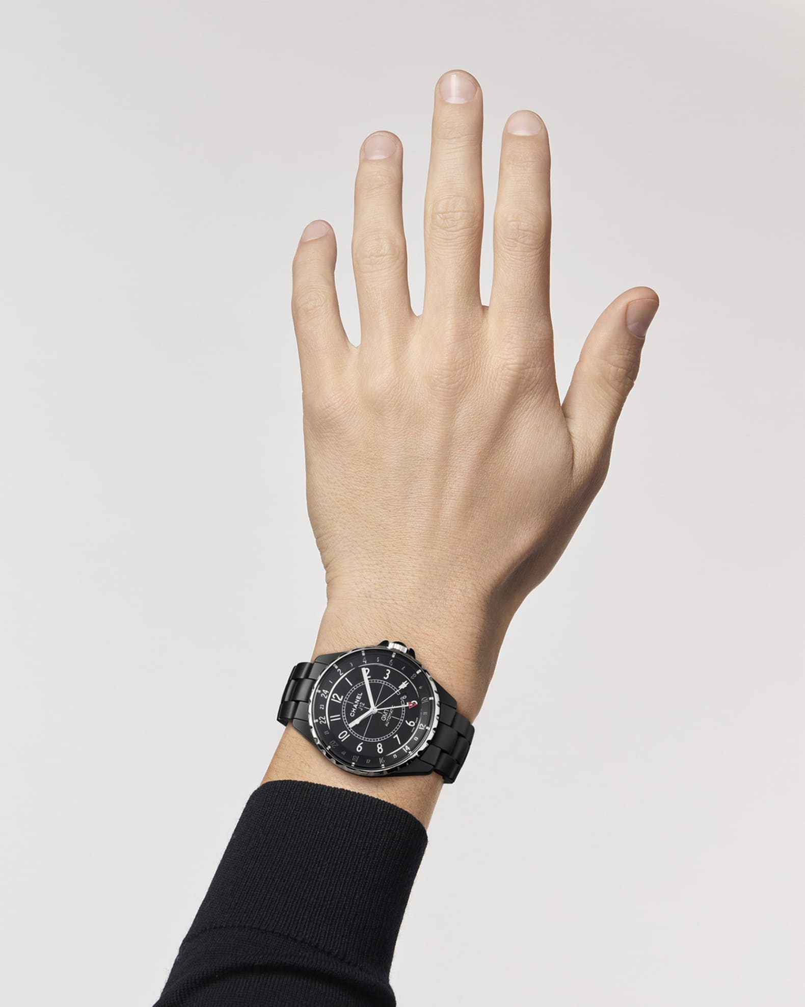 J12 41MM MATTE BLACK GMT WATCH 1