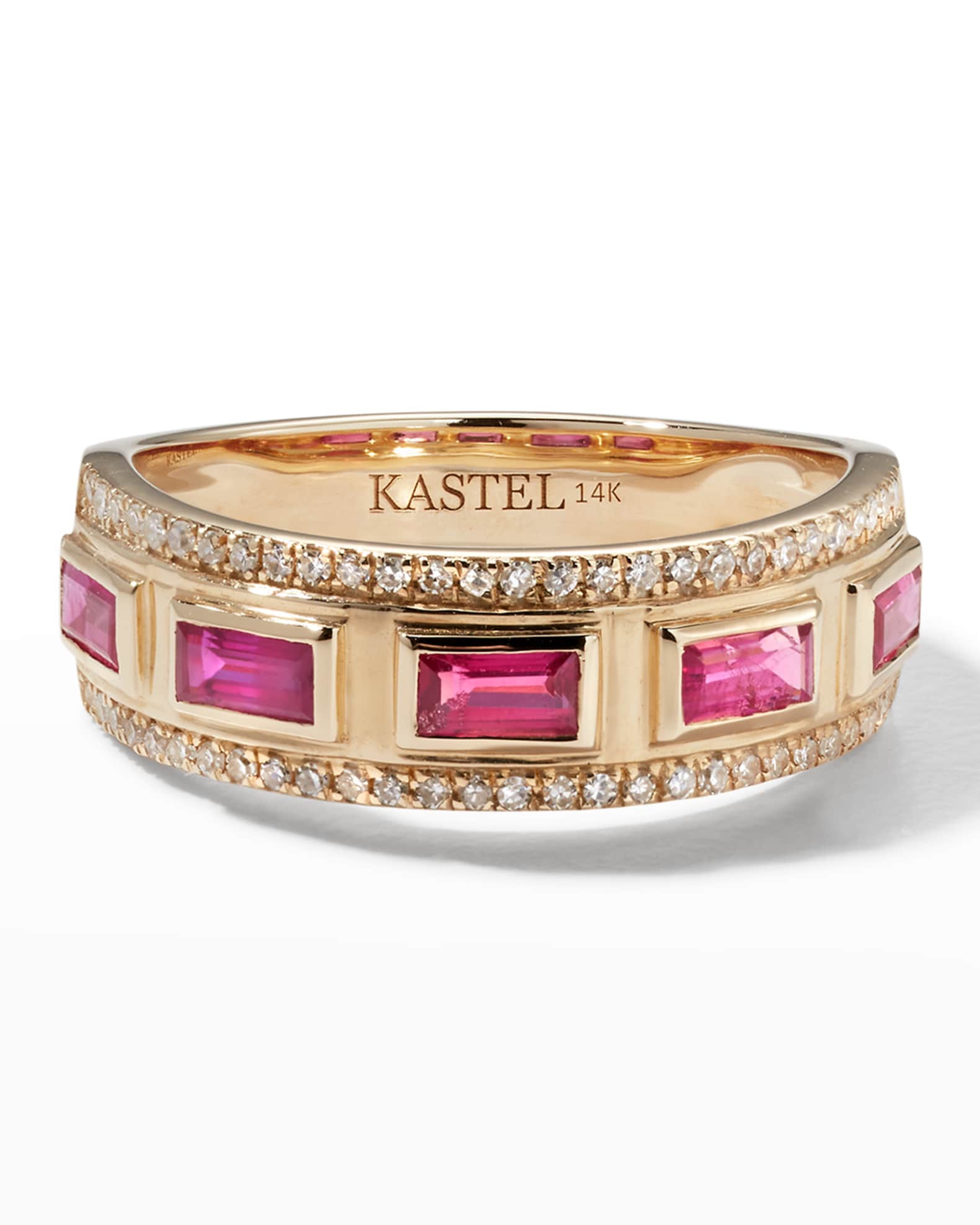 14k Ruby and Diamond Ring, Size 7 0