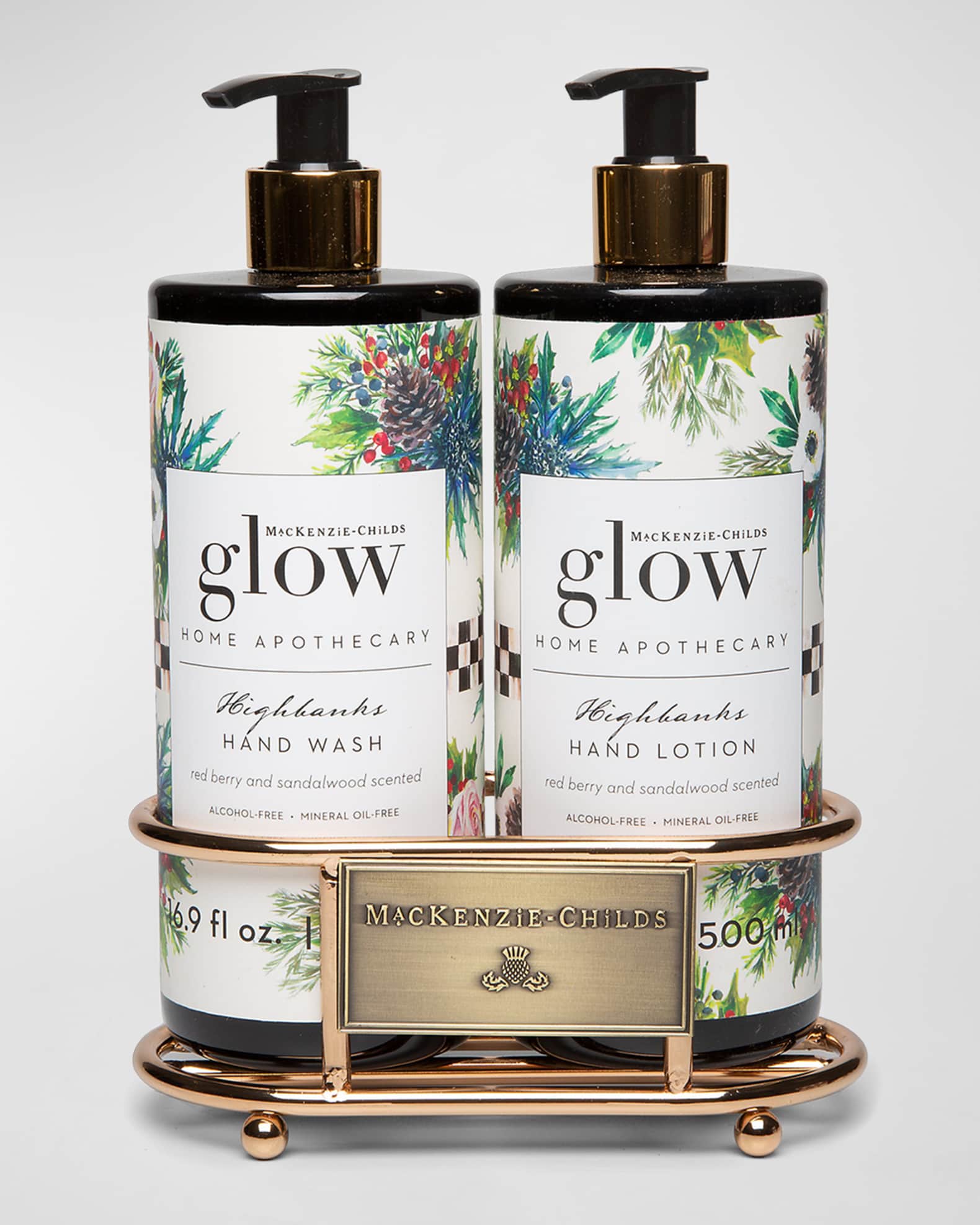 MacKenzieChilds Highbanks Soap & Lotion Caddy Set Neiman Marcus