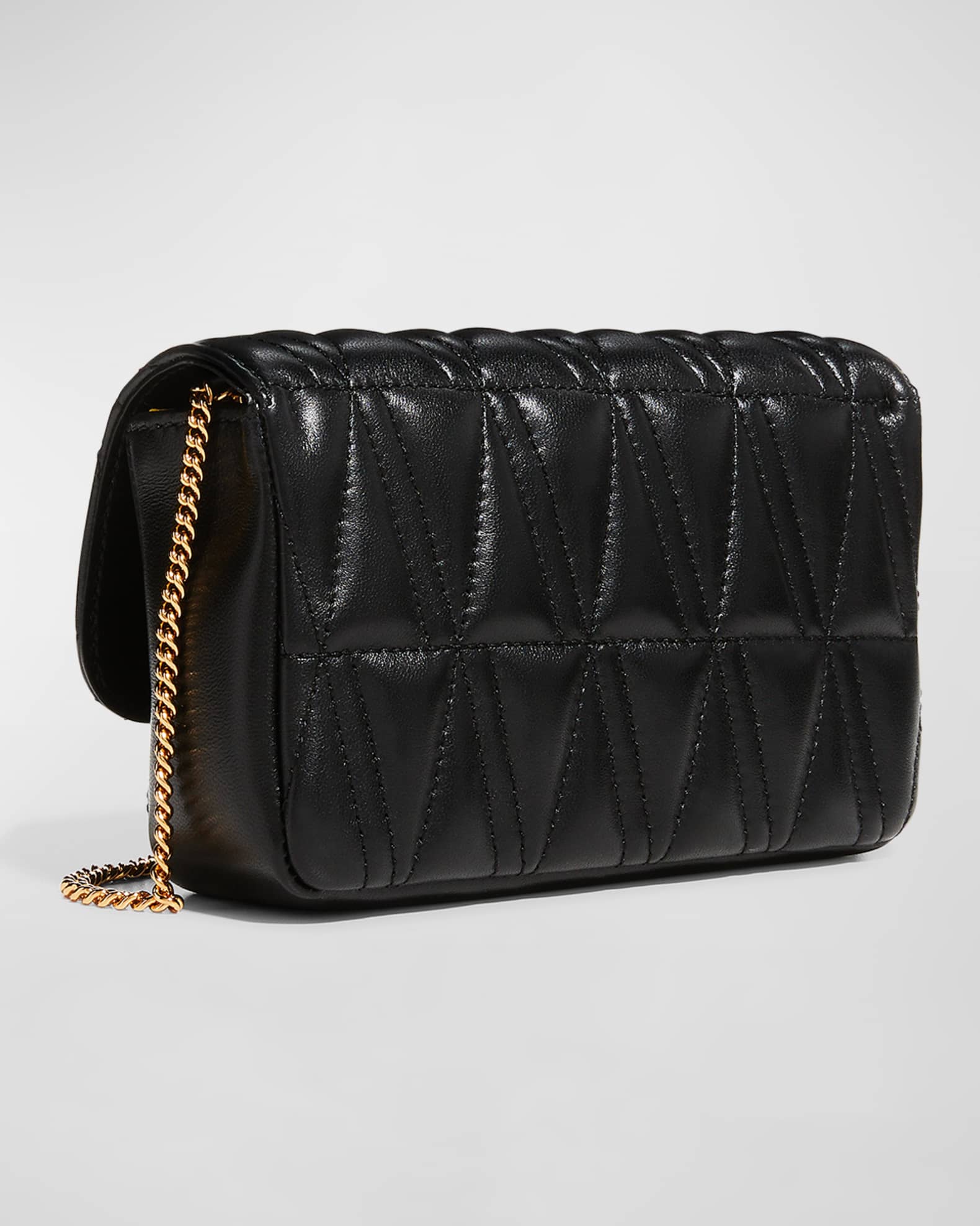 Versace Virtus Quilted Medallion Shoulder Bag Neiman Marcus