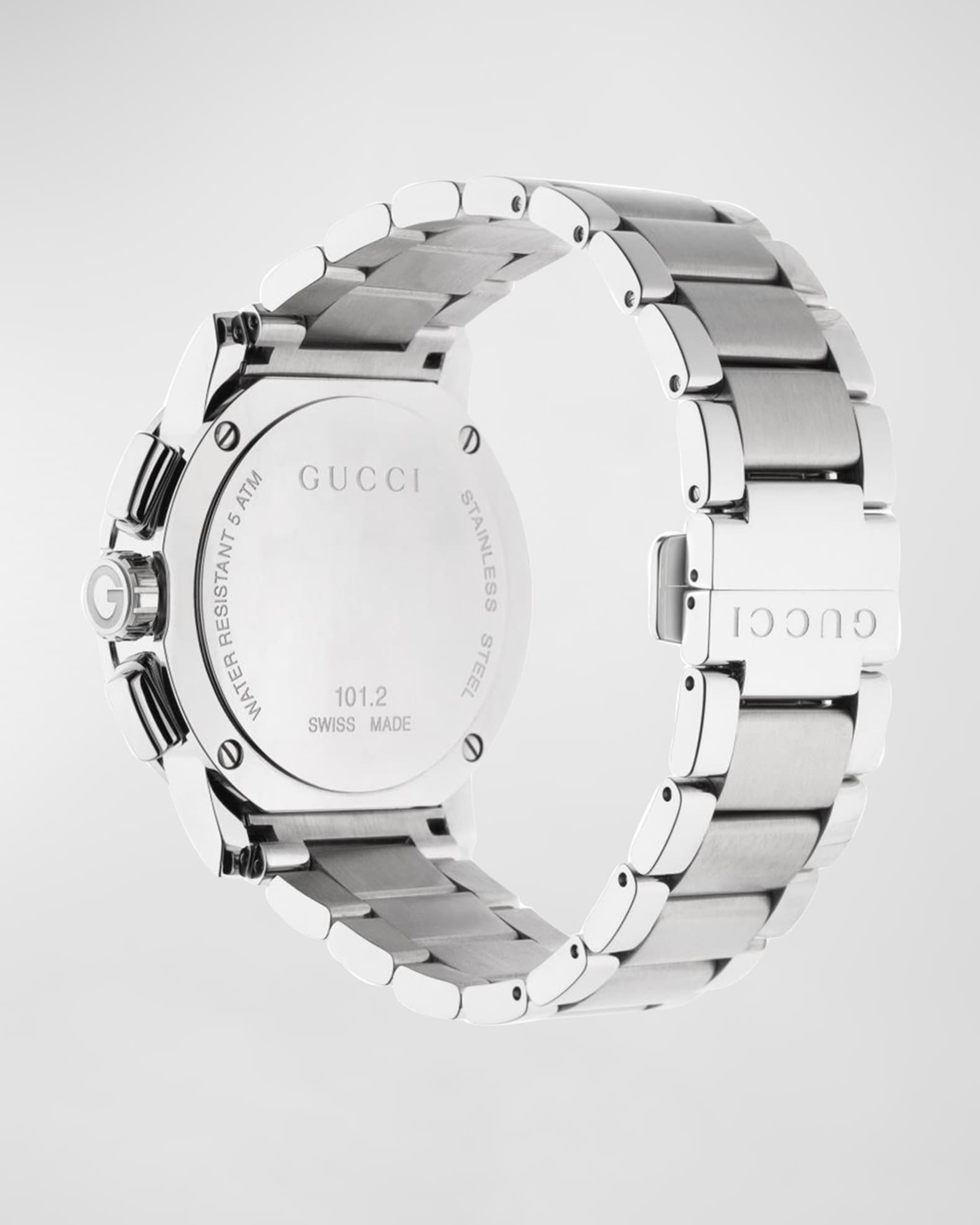 Gucci Men's 44mm G-Chrono Stainless Steel Bracelet Watch | Neiman Marcus