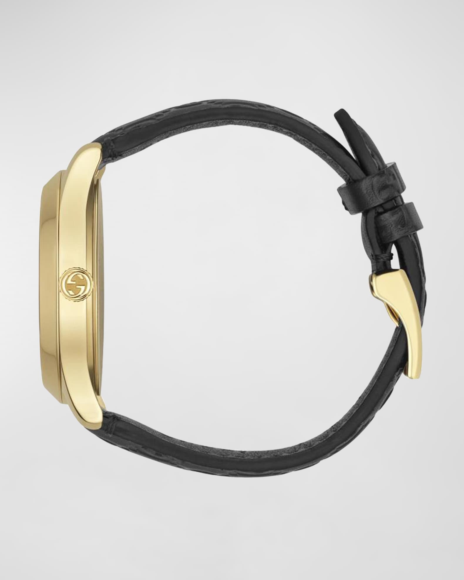 Gucci Men's 38mm Leather Logo Watch | Neiman Marcus