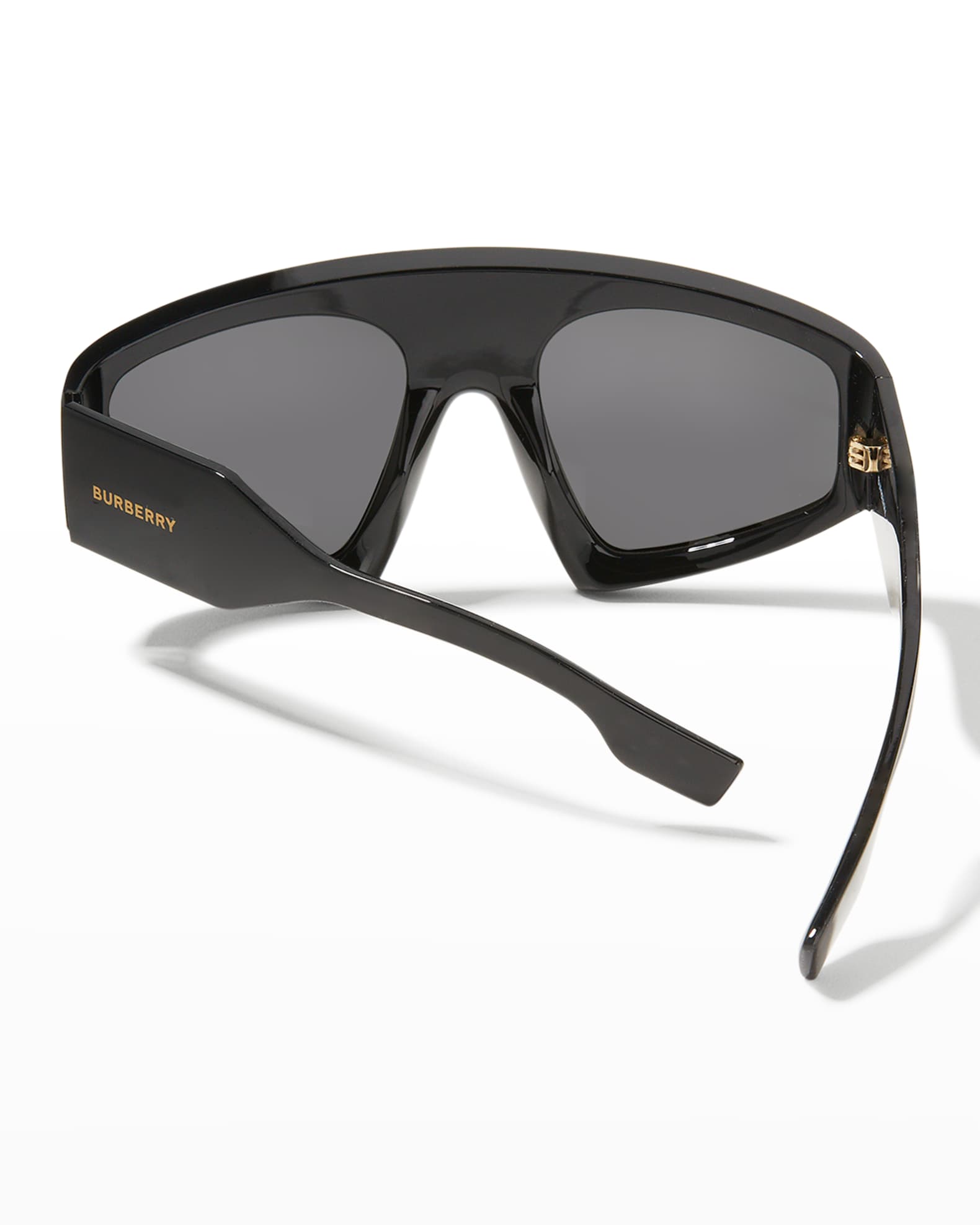Burberry Oversized Propionate Shield Sunglasses Neiman Marcus