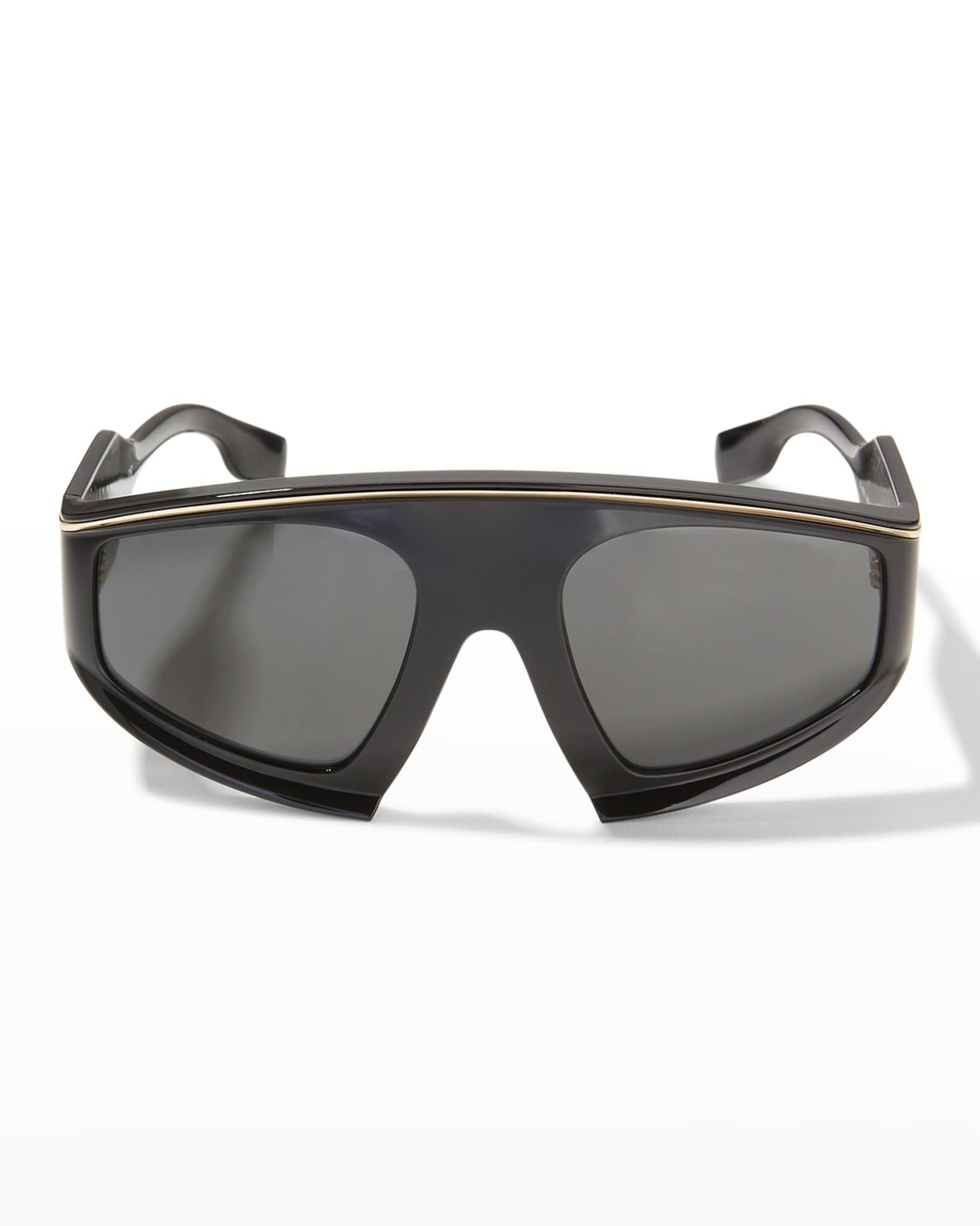 Burberry Oversized Propionate Shield Sunglasses Neiman Marcus