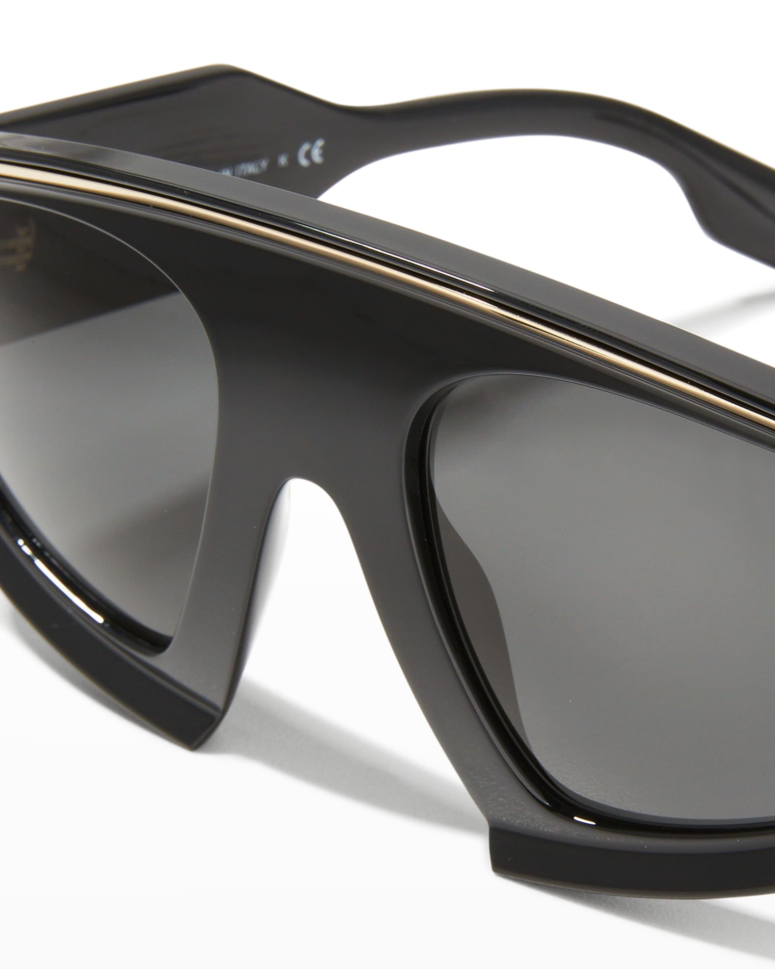 Burberry Oversized Propionate Shield Sunglasses Neiman Marcus