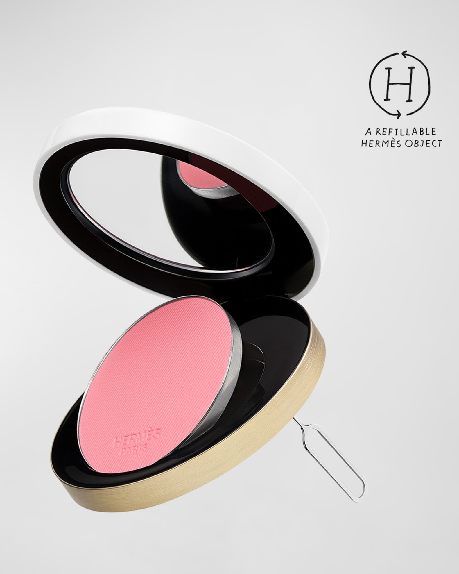 Hermes Rose Hermes Silky Blush Powder Refill | Neiman Marcus
