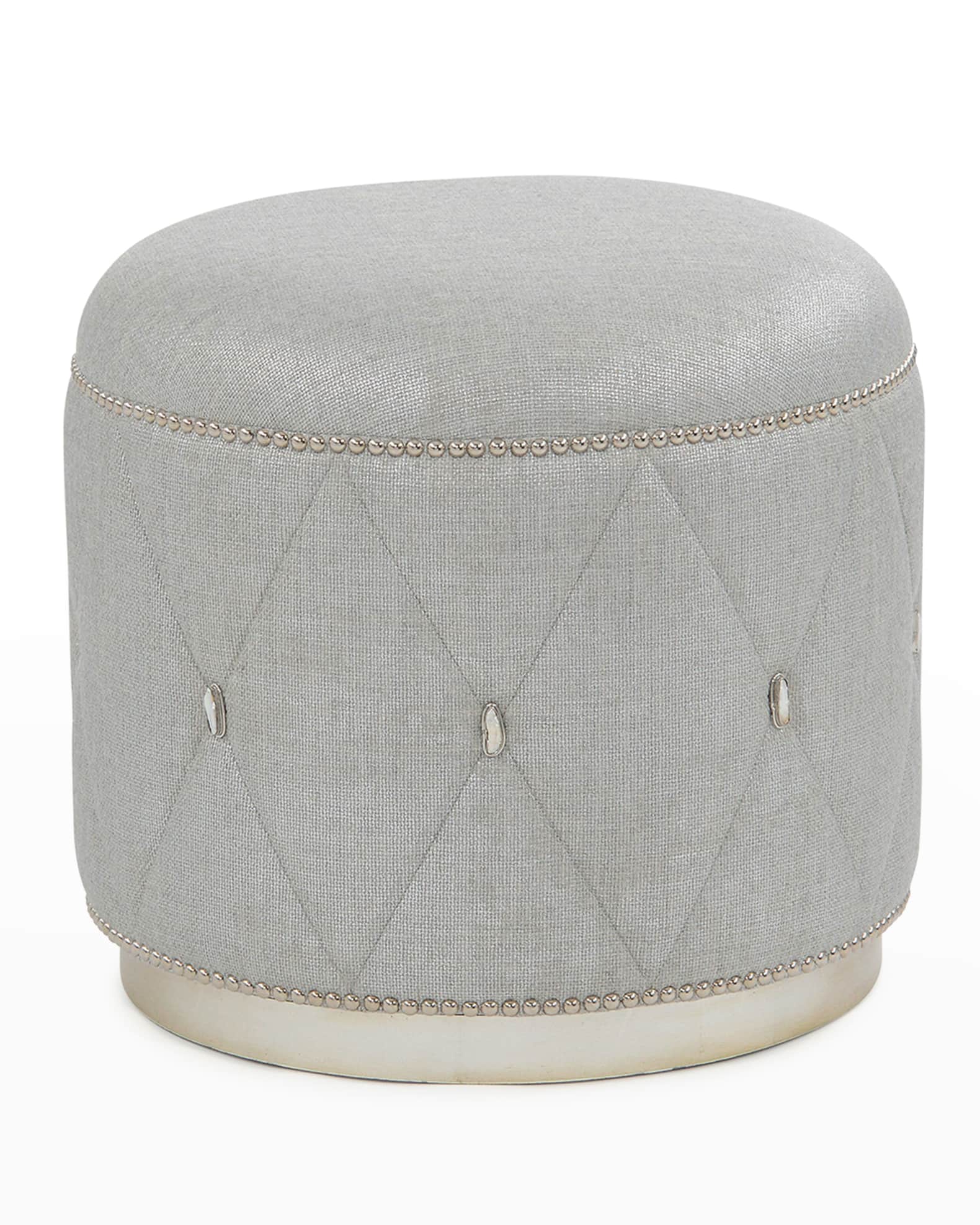 Diamond Ottoman, Silver 0