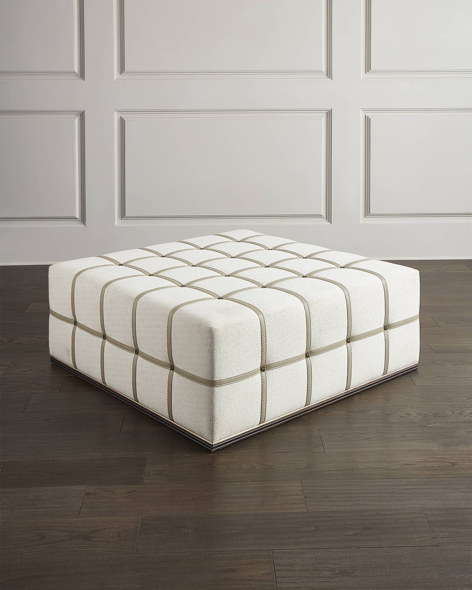 Steamer Trunk Cocktail Ottoman 1