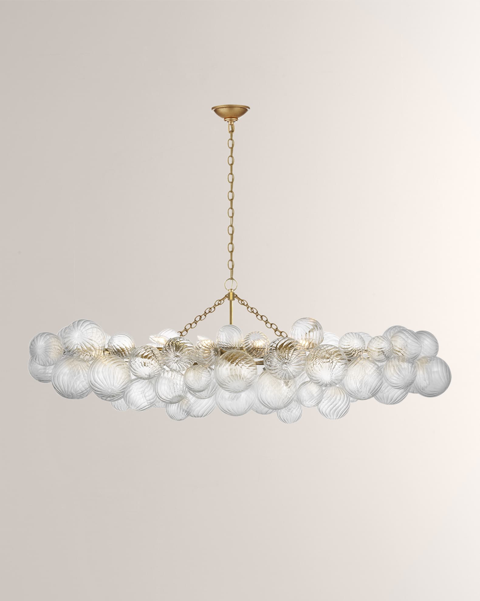 Visual Comfort Signature Talia Large Linear Chandelier By Julie Neill ...