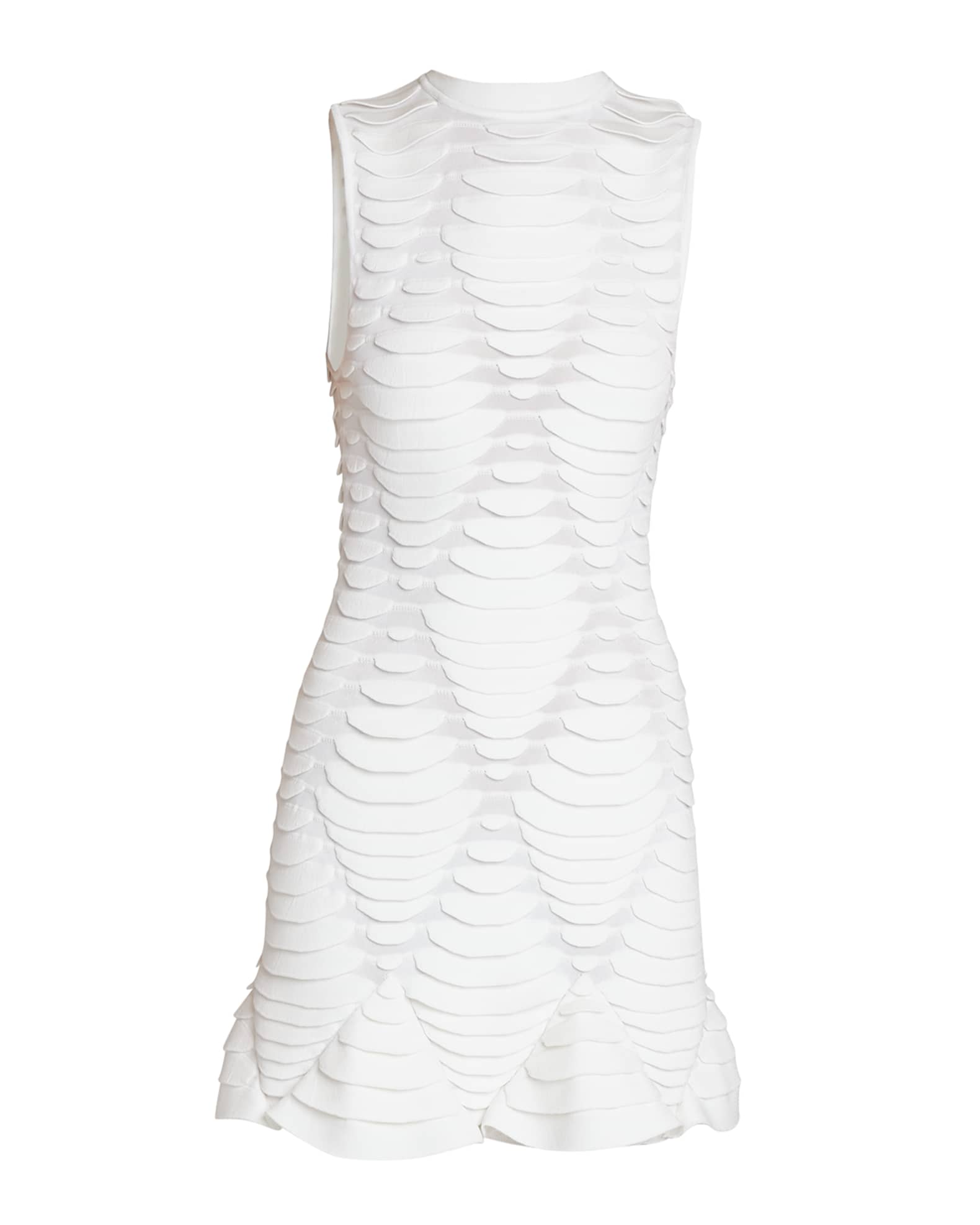 ALAIA 3-D Python Diamond Motif Dress | Neiman Marcus