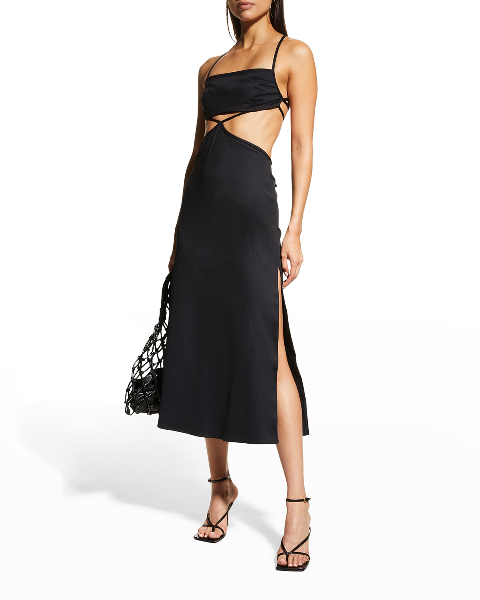 St Barts Strappy Midi Dress 0