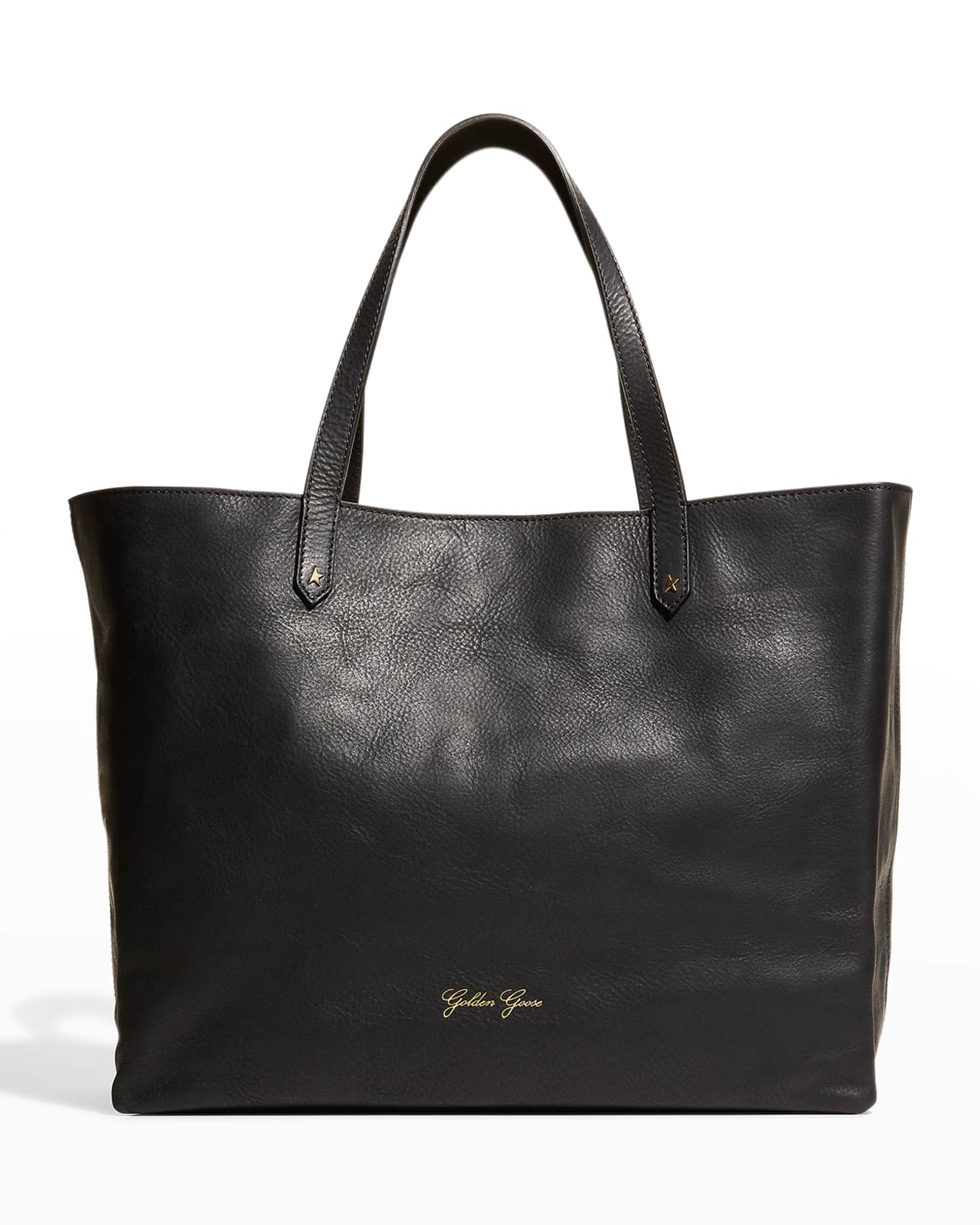 Golden Goose Pasadena Smooth Leather Shopper Tote Bag | Neiman Marcus