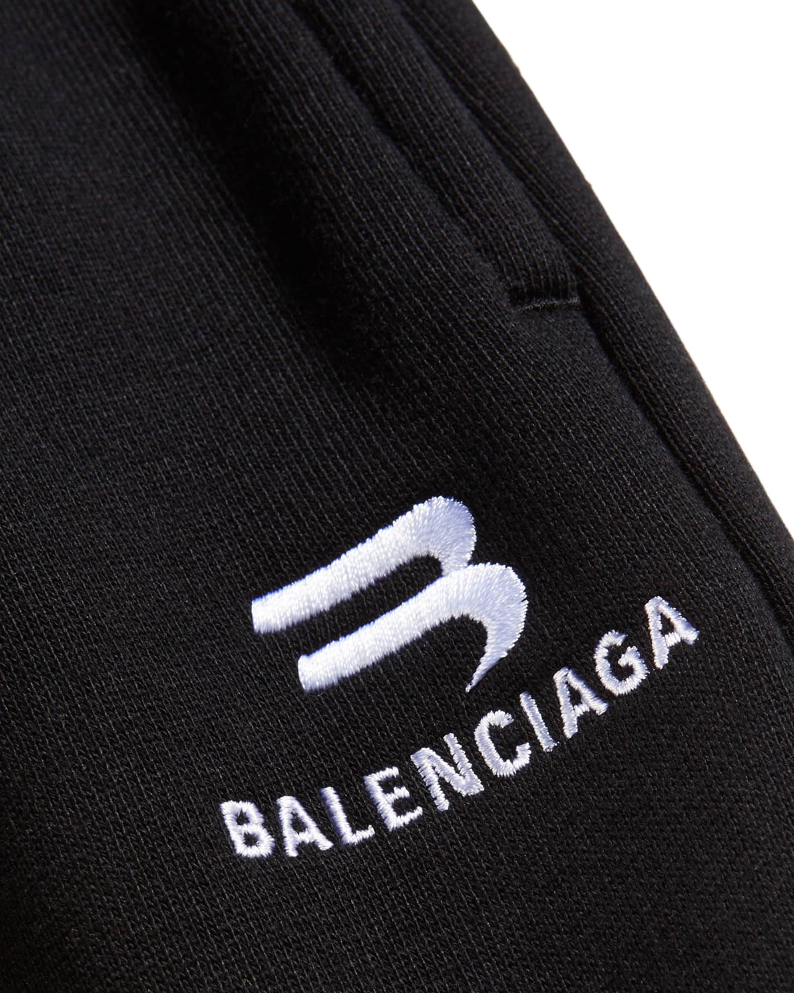 Balenciaga Kid's Sporty B Medium Molleton Pants, Size 2-10 | Neiman Marcus