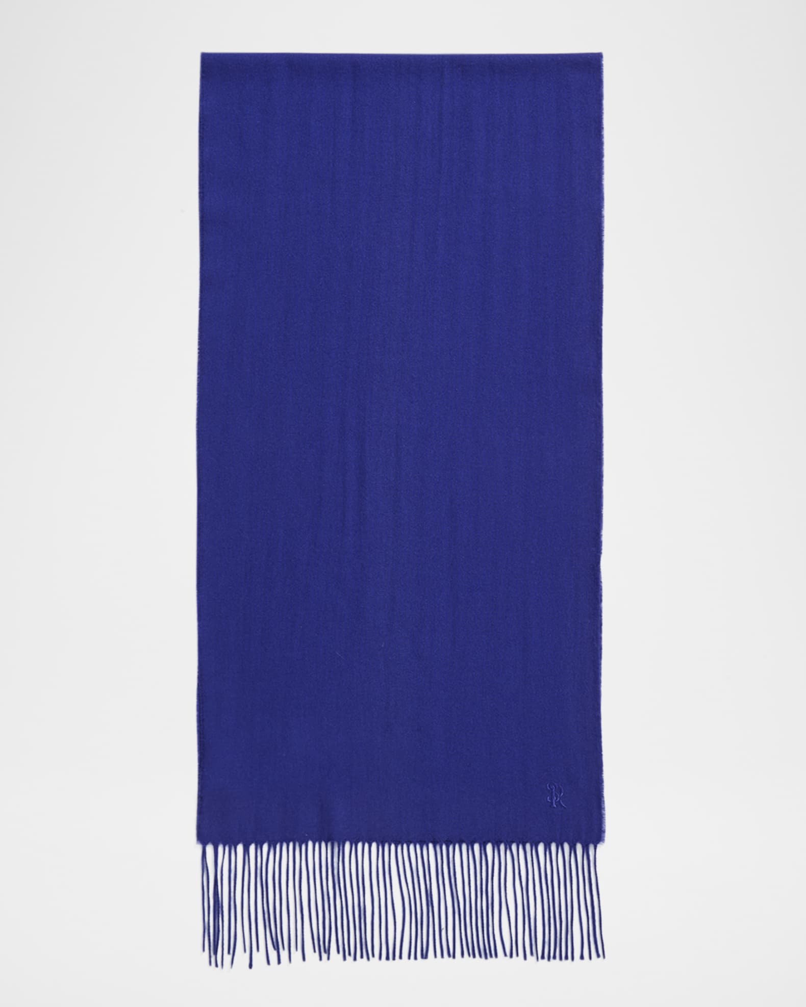 Men's Cashmere Embroidered Monogram Scarf 0